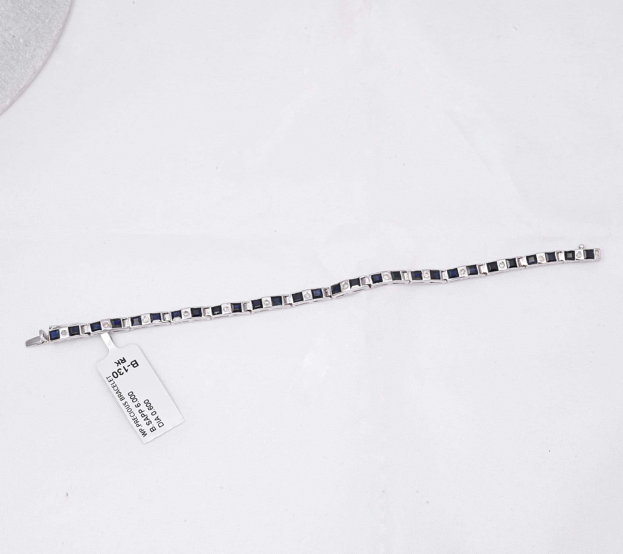 Celestial Line Sapphire & Diamond Bracelet