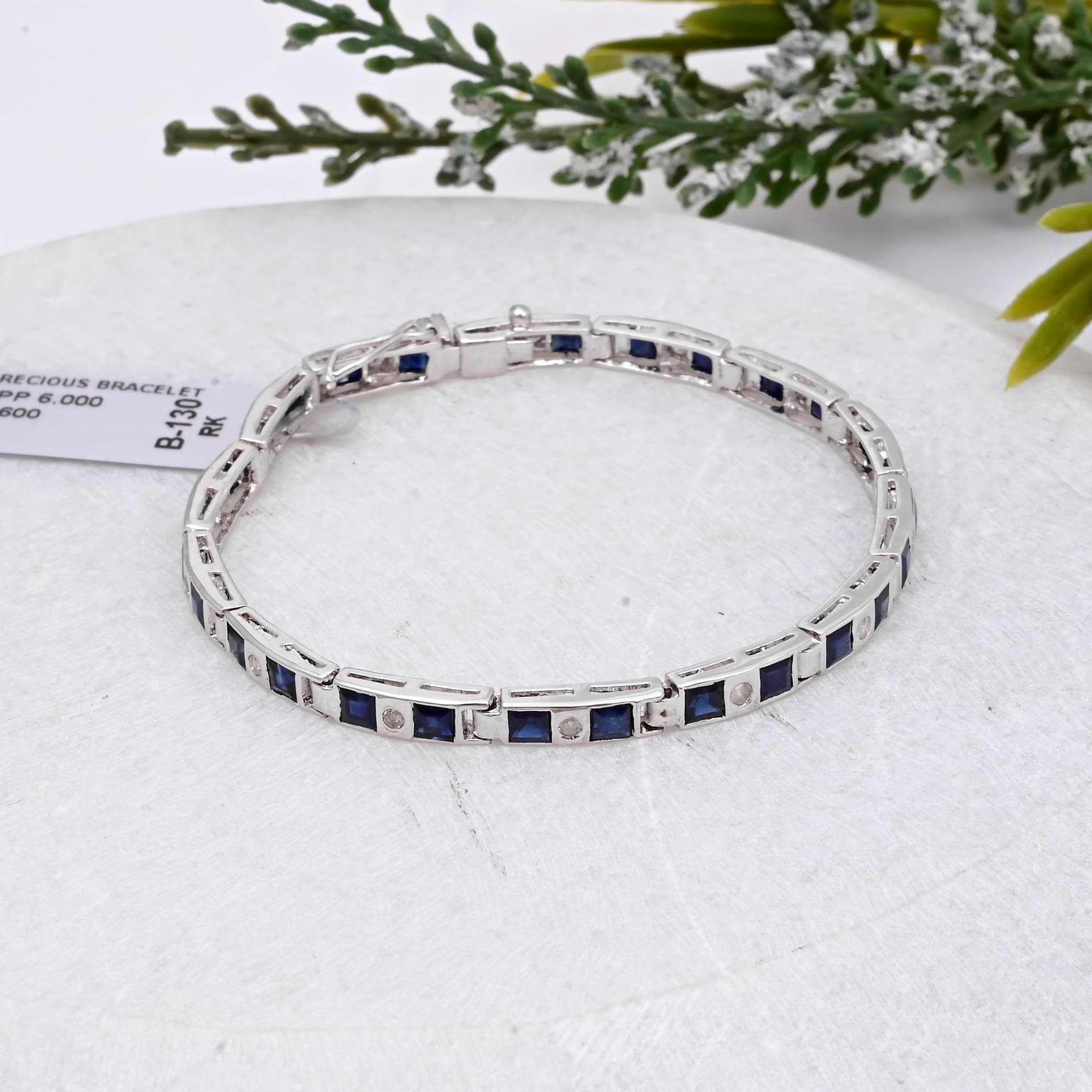 Celestial Line Sapphire & Diamond Bracelet