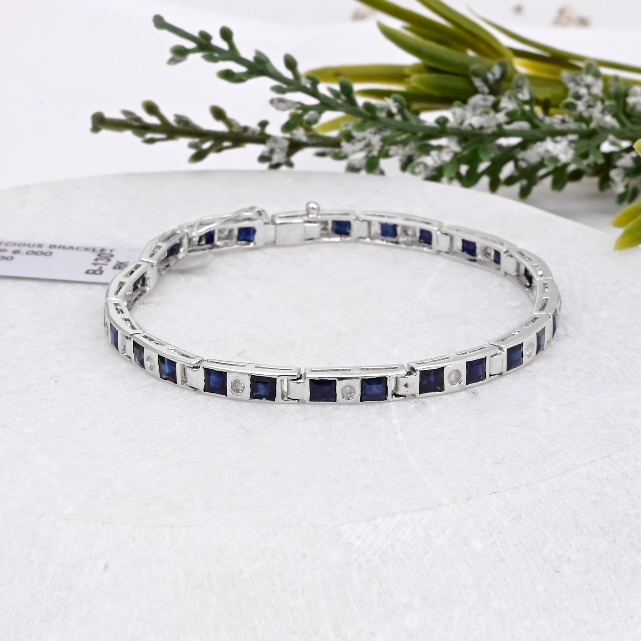 Celestial Line Sapphire & Diamond Bracelet