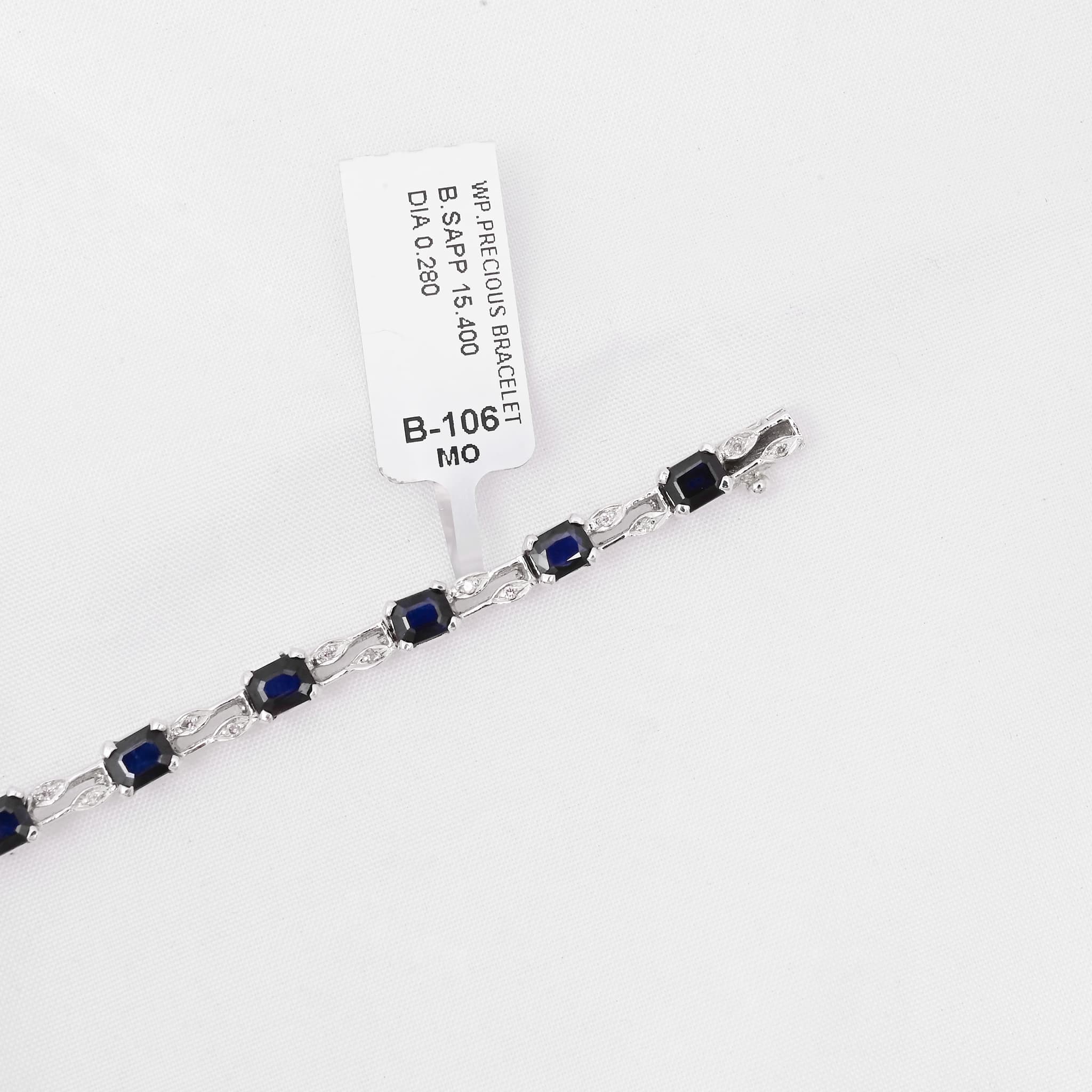 Imperial Link Sapphire & Diamond Bracelet alternate view