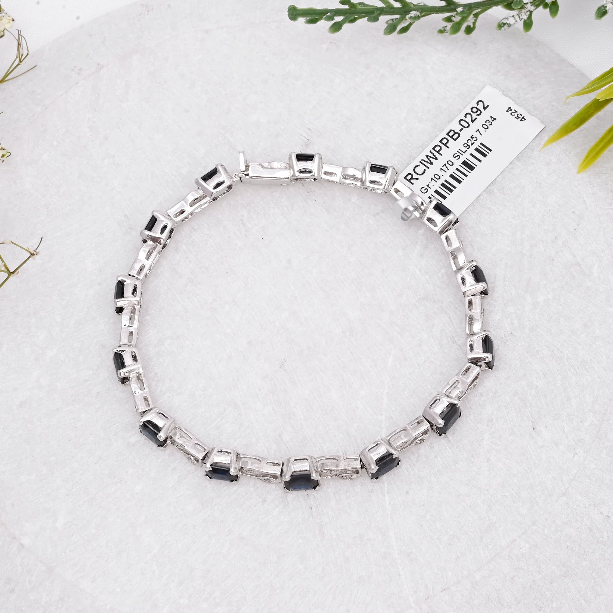 Imperial Link Sapphire & Diamond Bracelet