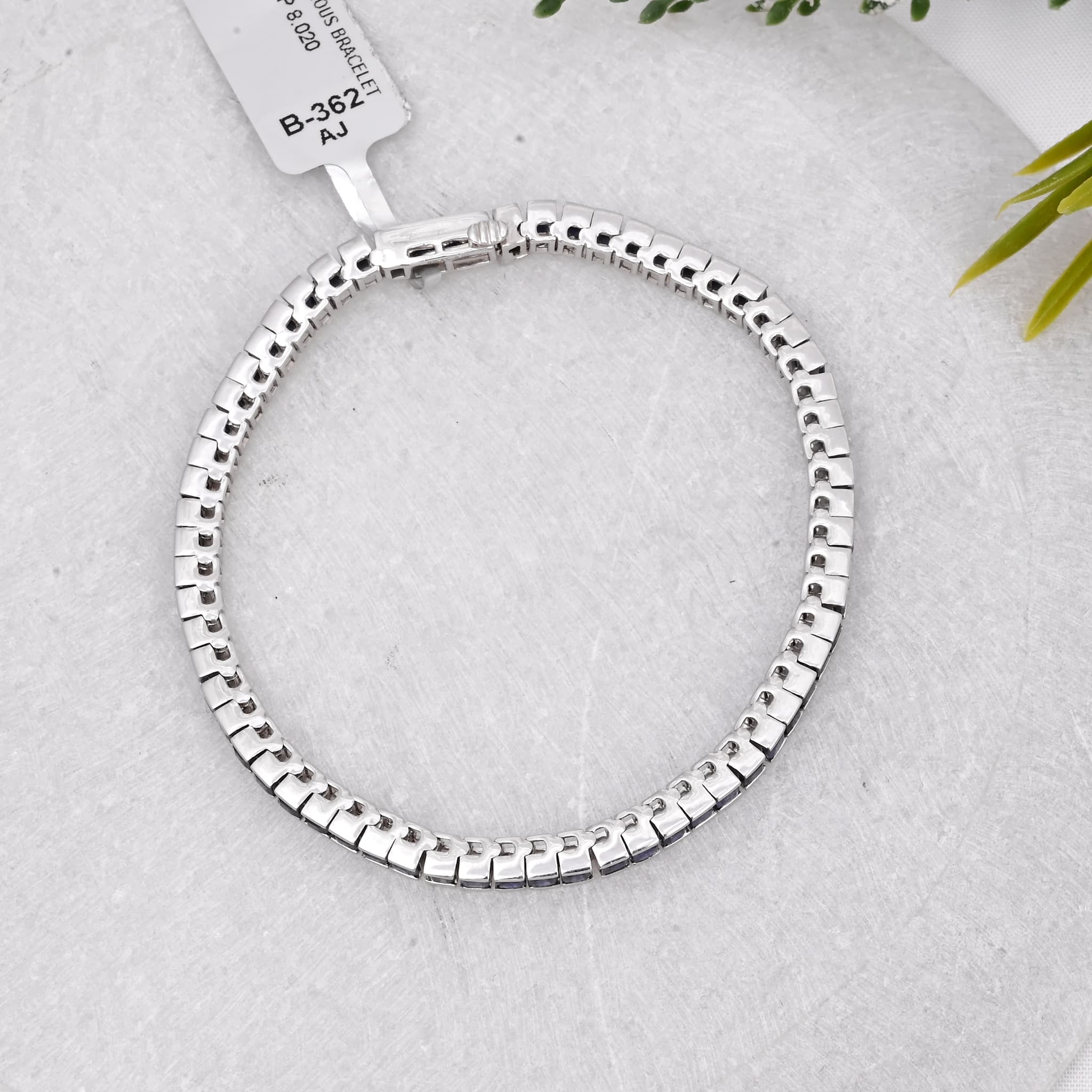 Midnight Line Blue Sapphire Bracelet