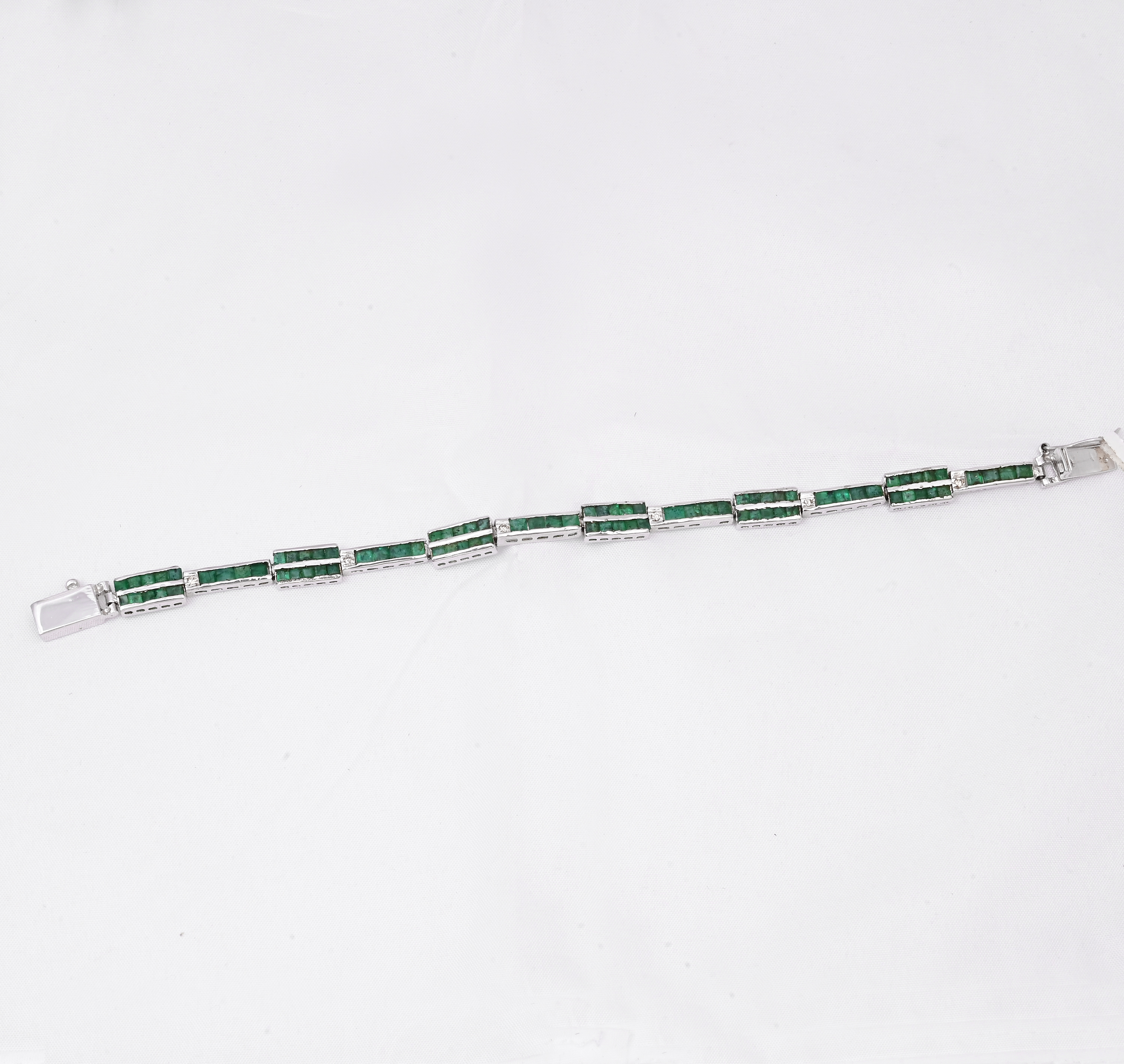 Emerald Line Diamond Bracelet