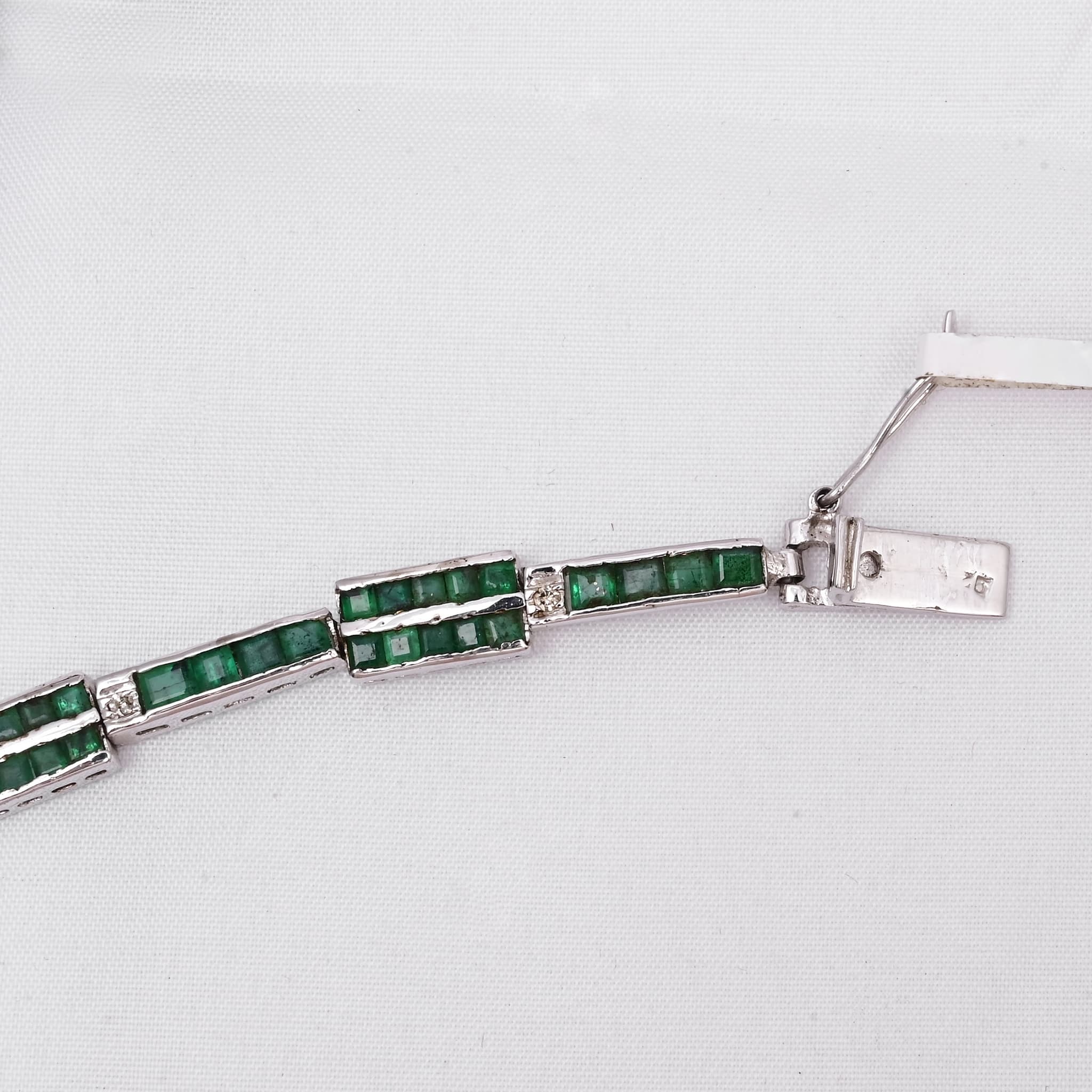 Emerald Line Diamond Bracelet