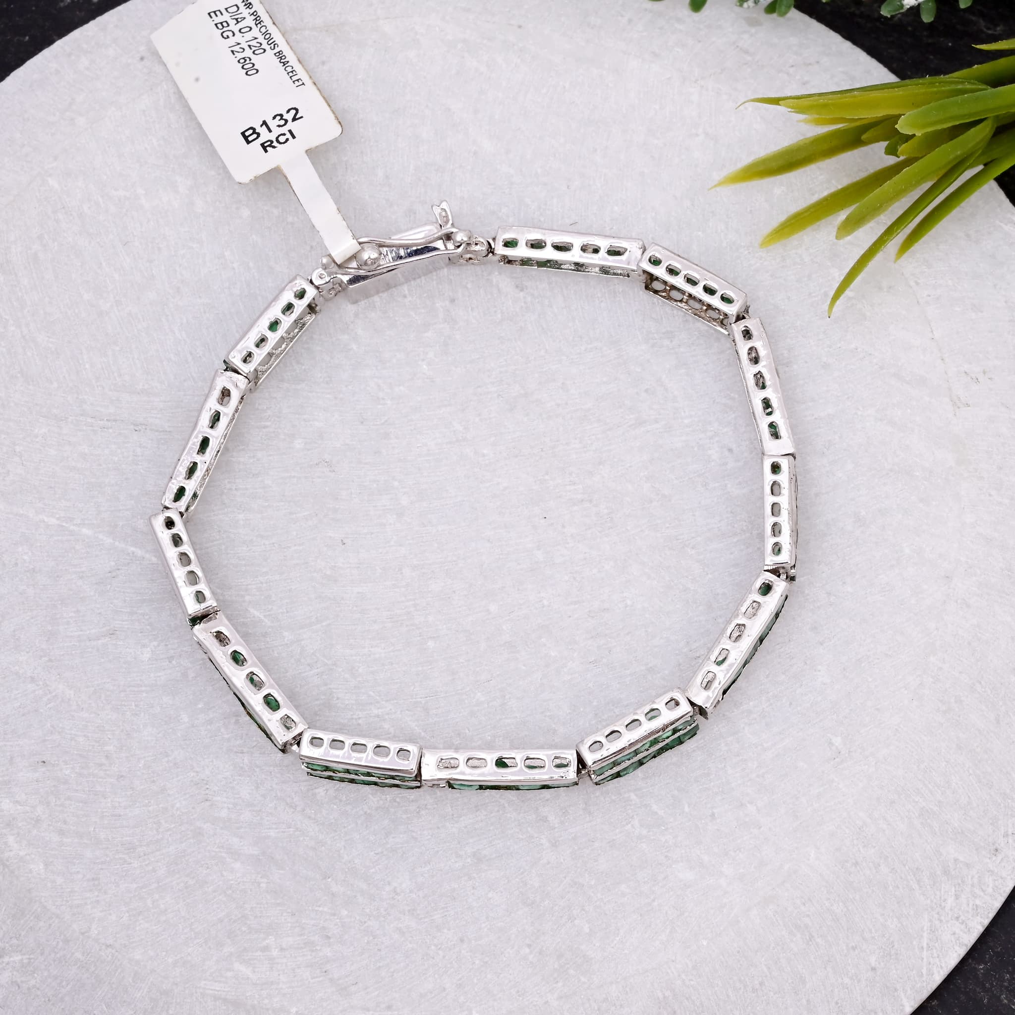 Emerald Line Diamond Bracelet