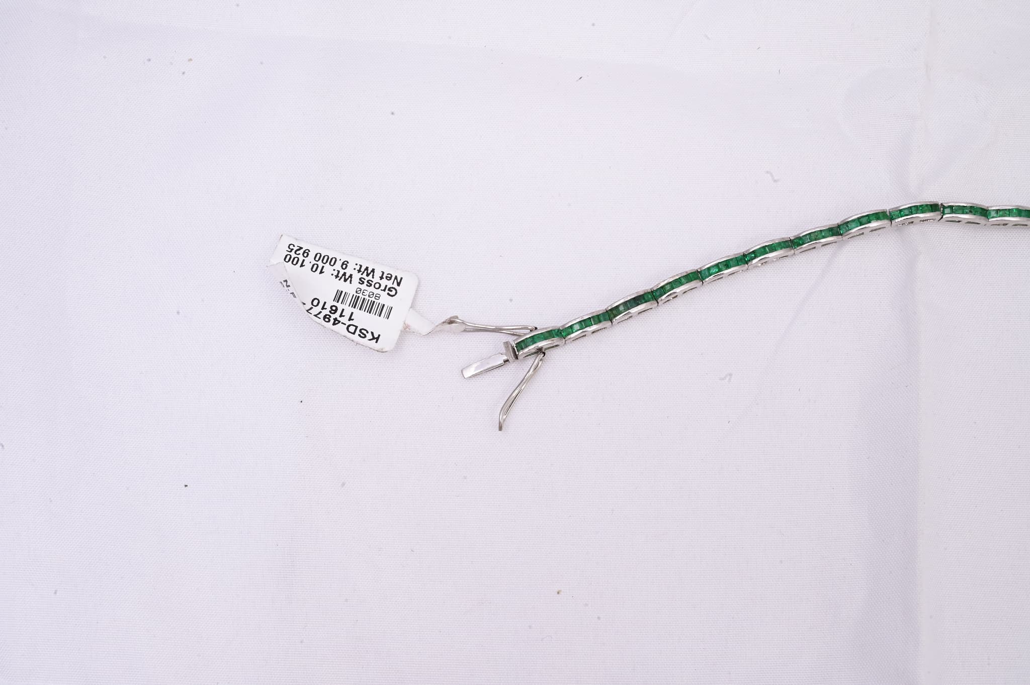 Emerald Bar Link Bracelet alternate view