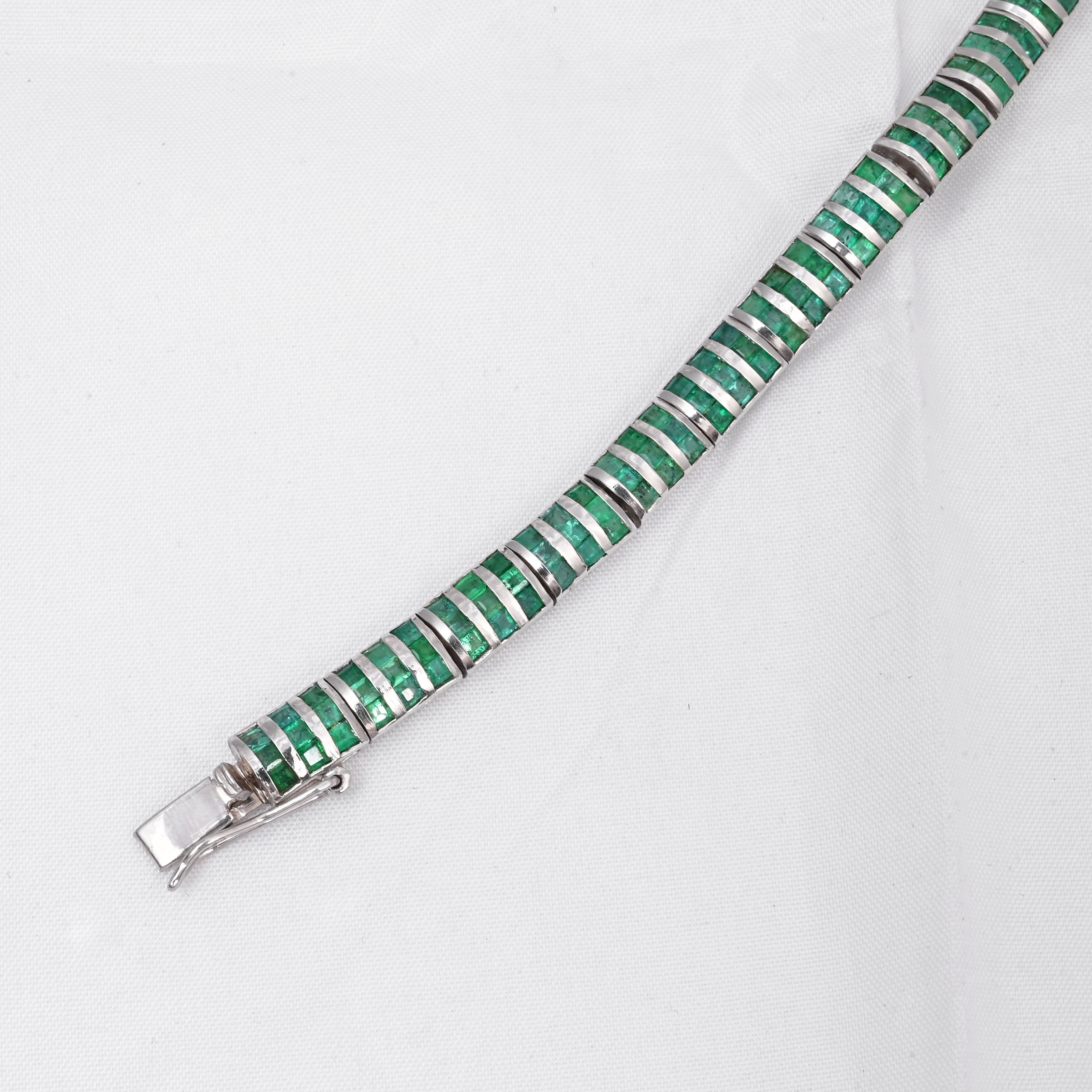 Art Deco Emerald Bracelet alternate view
