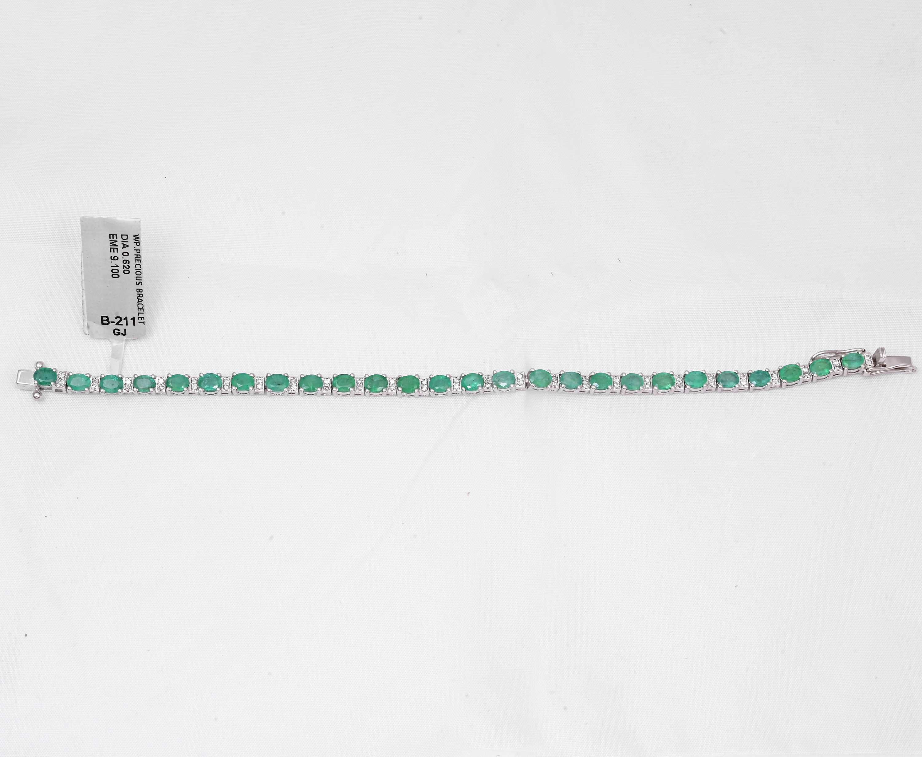 Emerald Elegance Tennis Bracelet