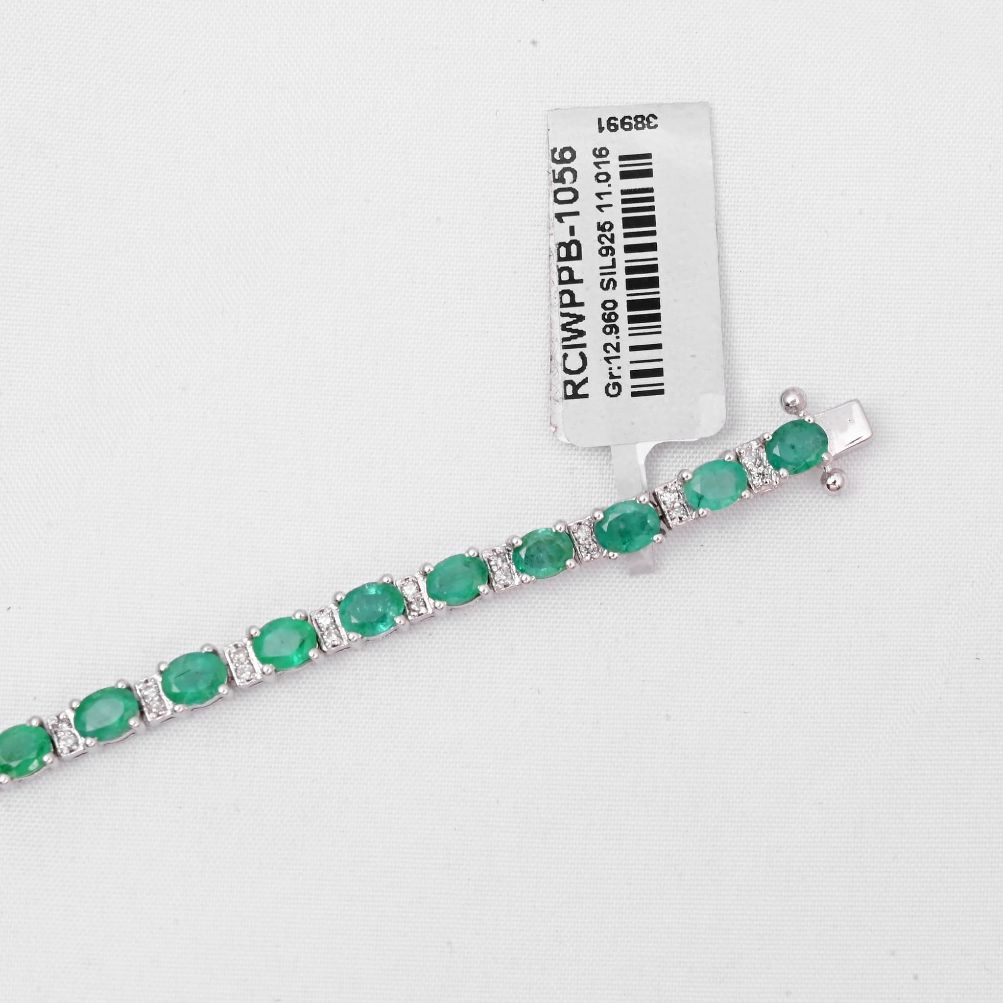 Emerald Elegance Tennis Bracelet