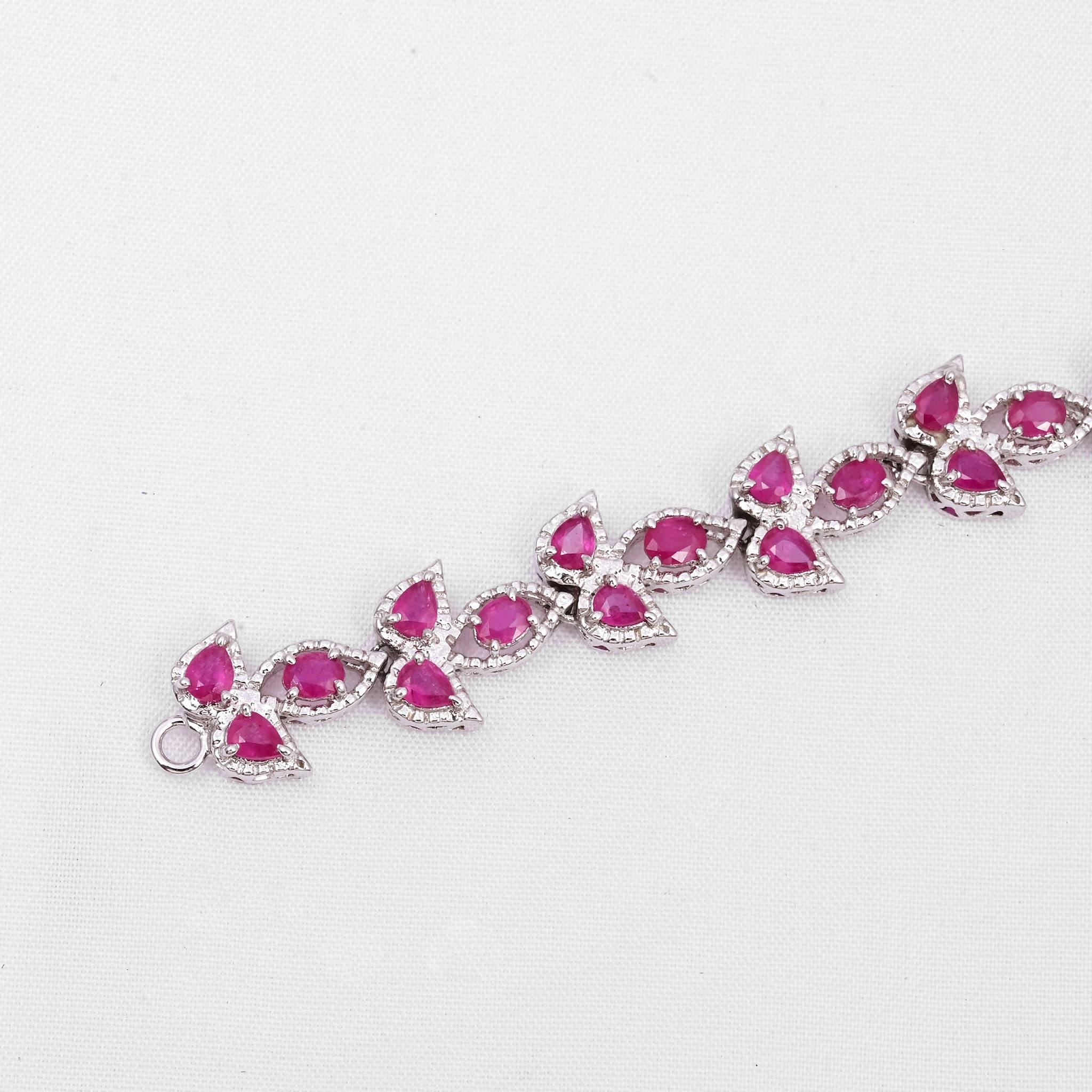 Rosé Petal Ruby Diamond Bracelet alternate view
