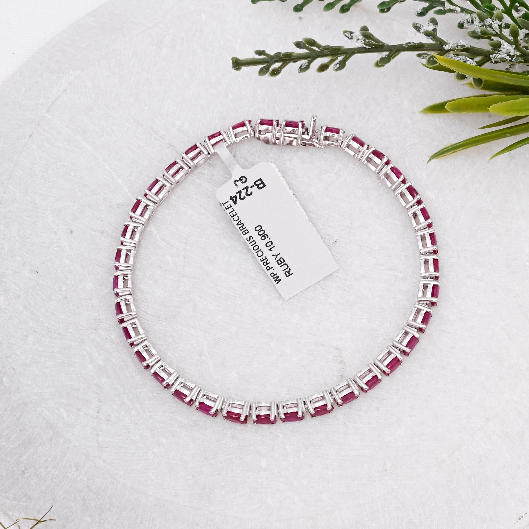 Scarlet Grace Ruby Tennis Bracelet