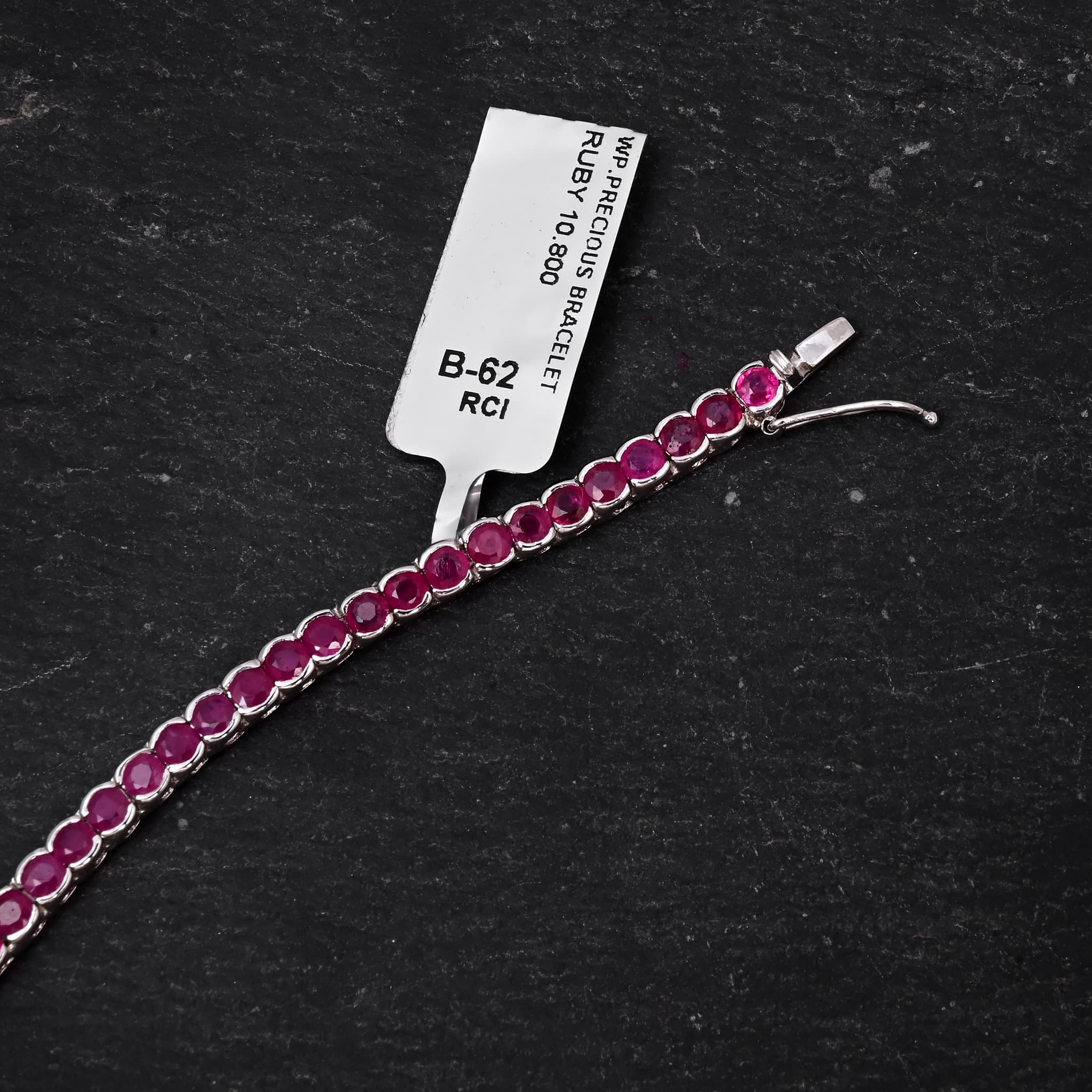 Crimson Luxe Half Bezel Ruby Bracelet alternate view