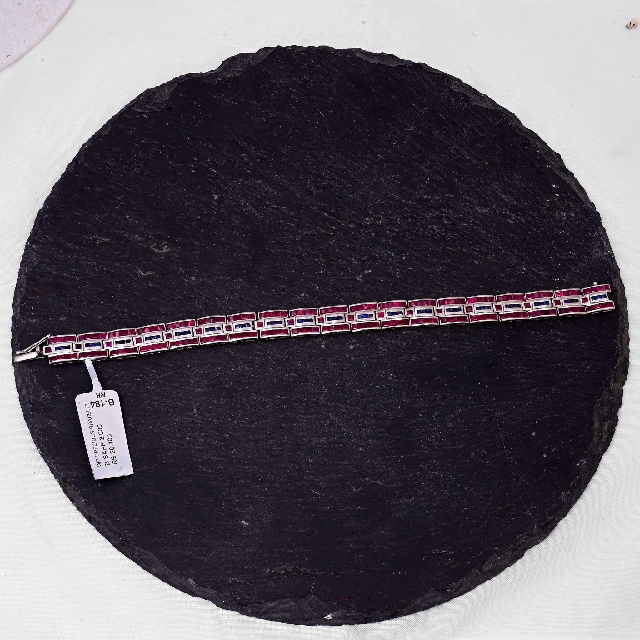 Royal Mosaic Ruby Sapphire Bracelet