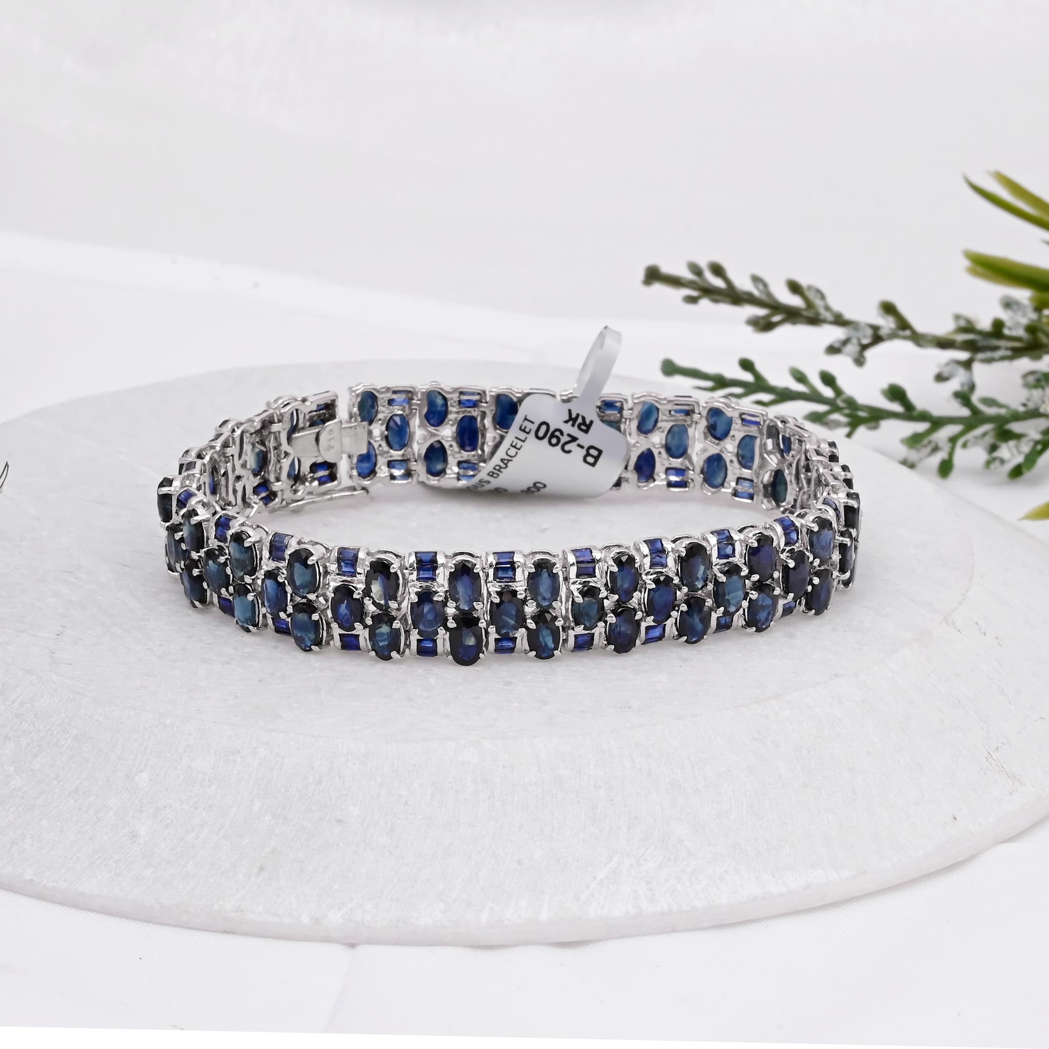 Royal Blue Sapphire Elegance Bracelet