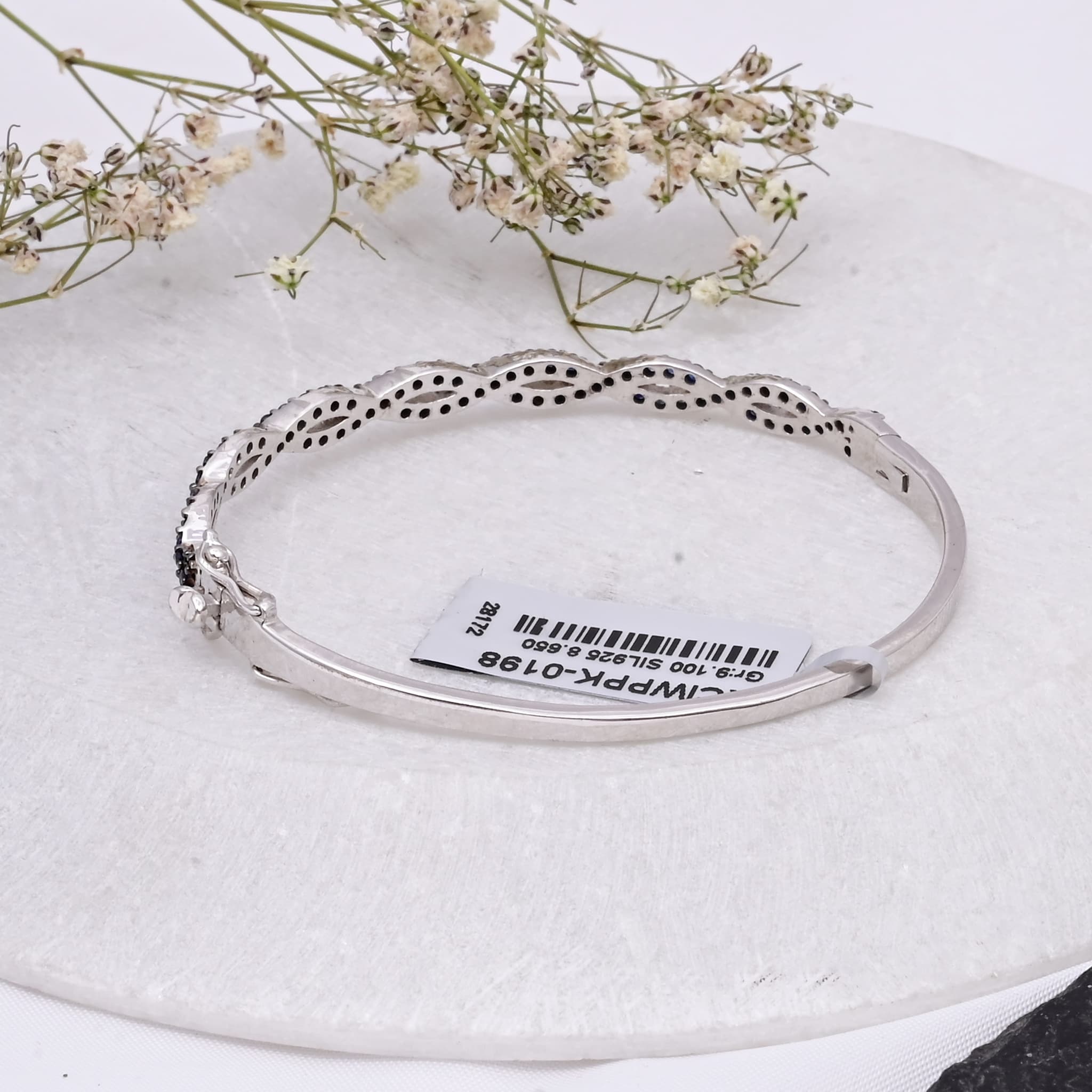 Twilight Sapphire Twist Bangle