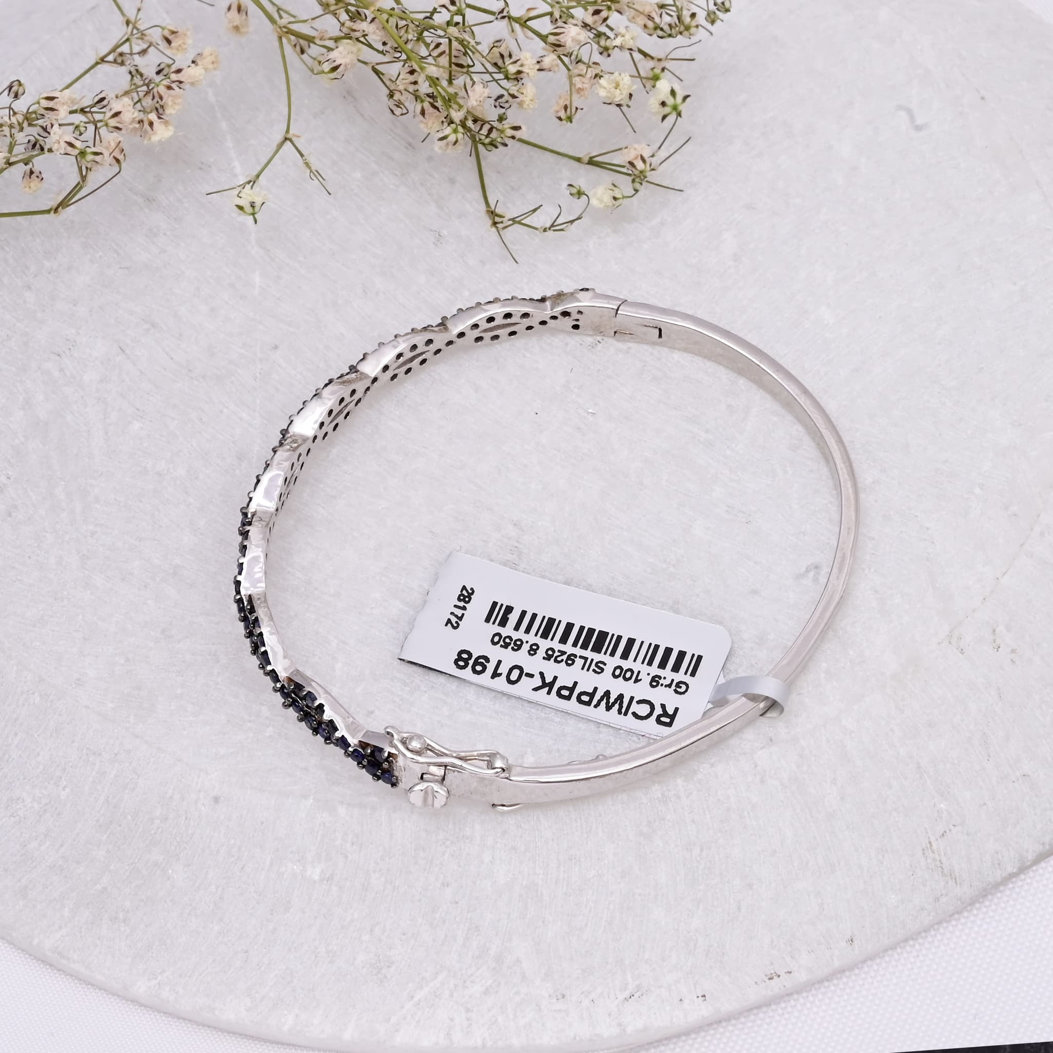 Twilight Sapphire Twist Bangle