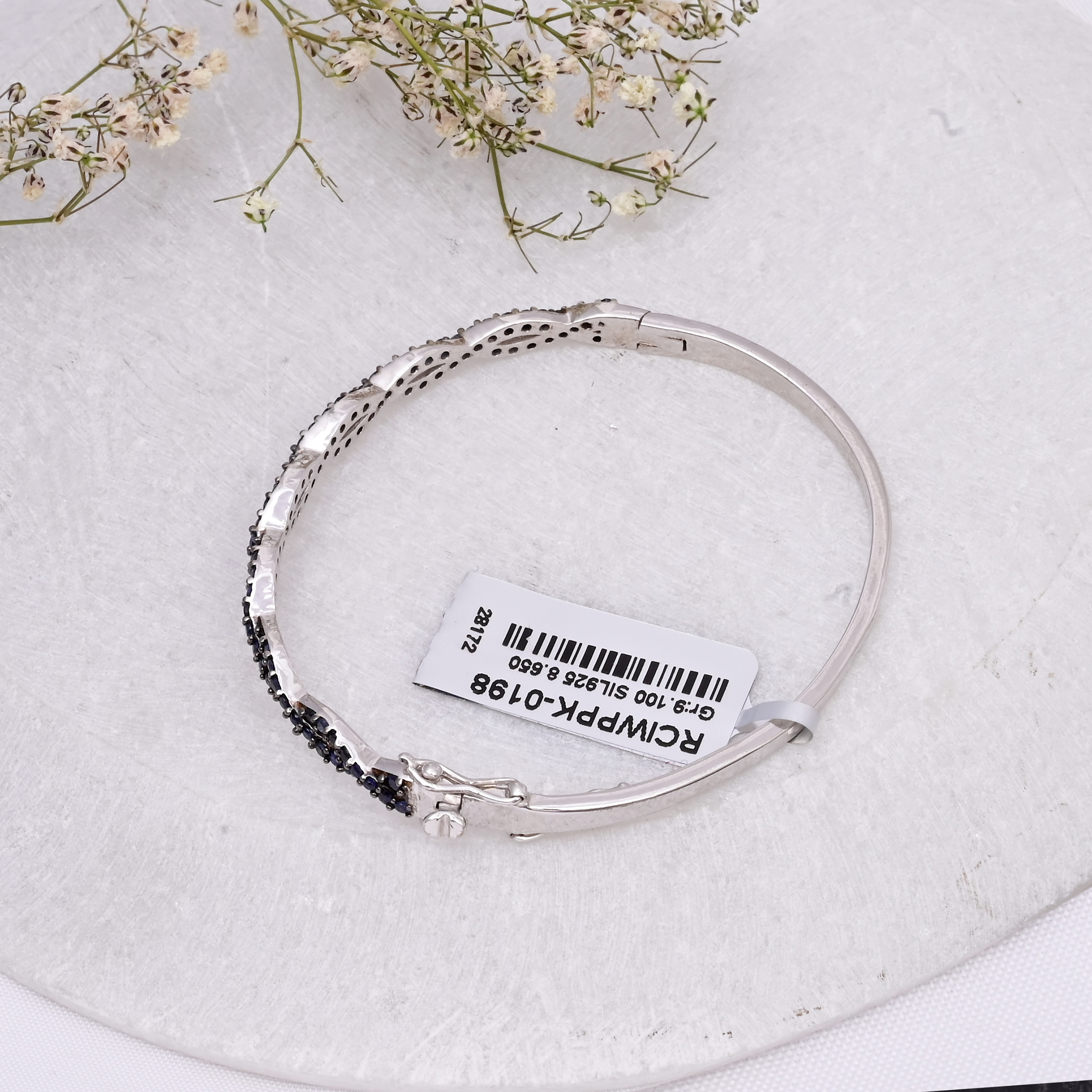 Twilight Sapphire Twist Bangle