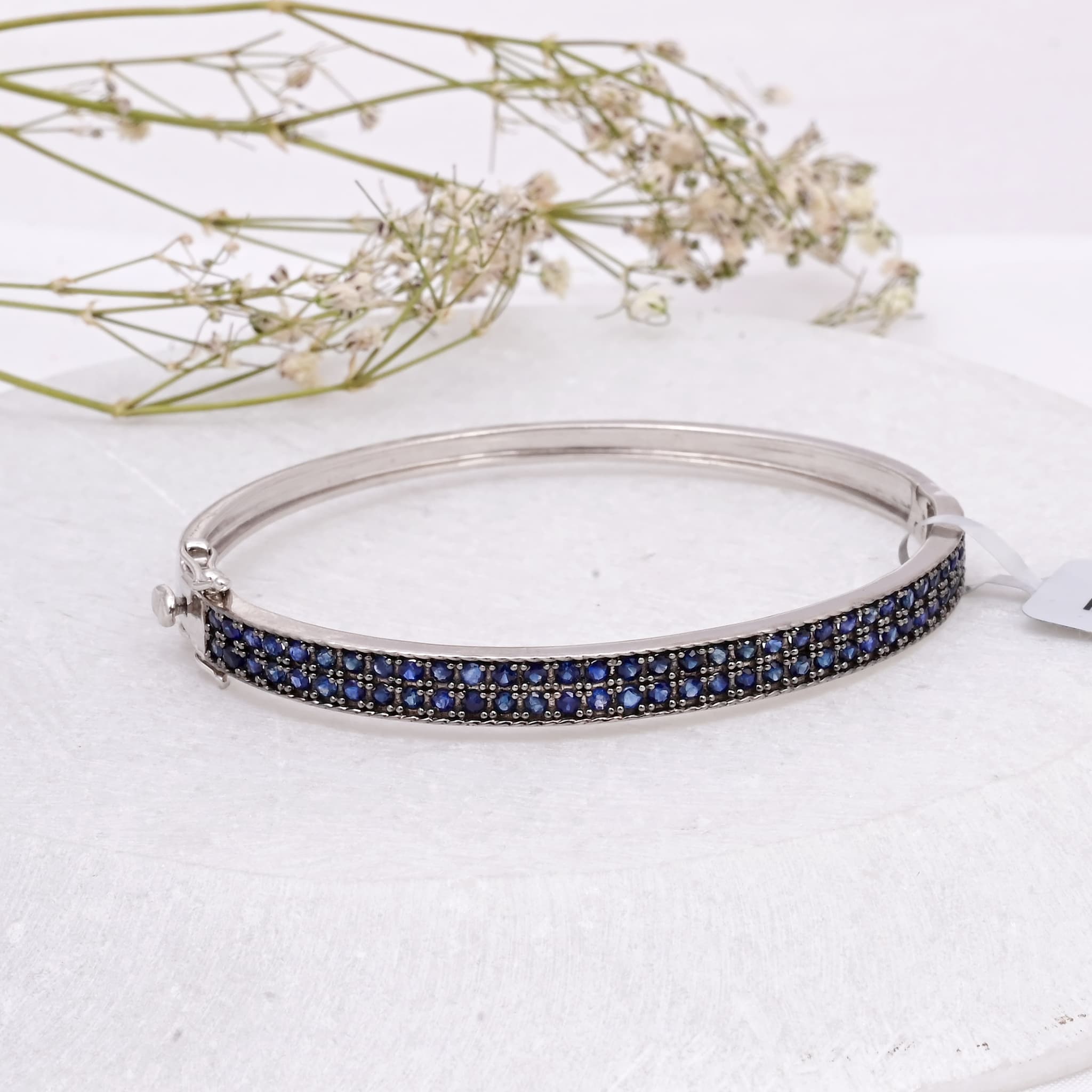 Midnight Sapphire Pavé Bangle