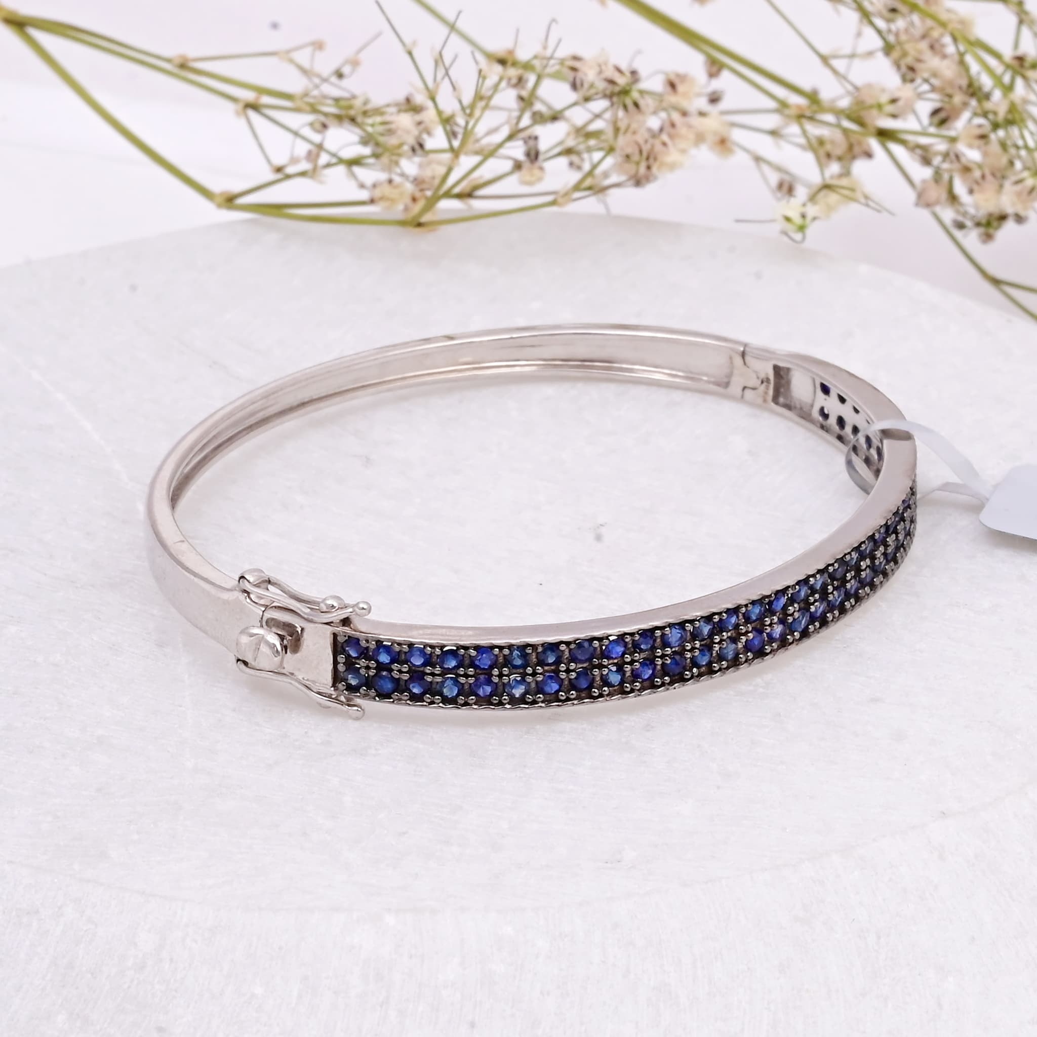 Midnight Sapphire Pavé Bangle