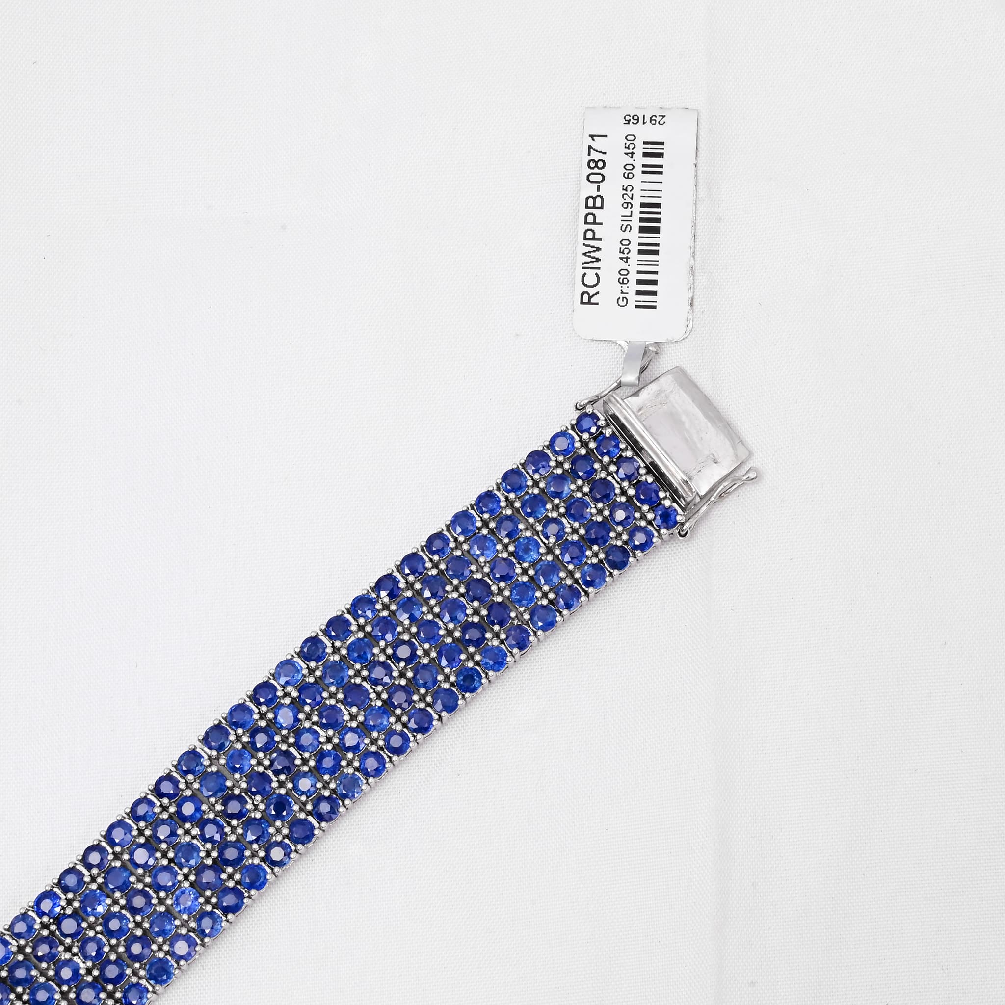 Royal Sapphire Statement Bracelet