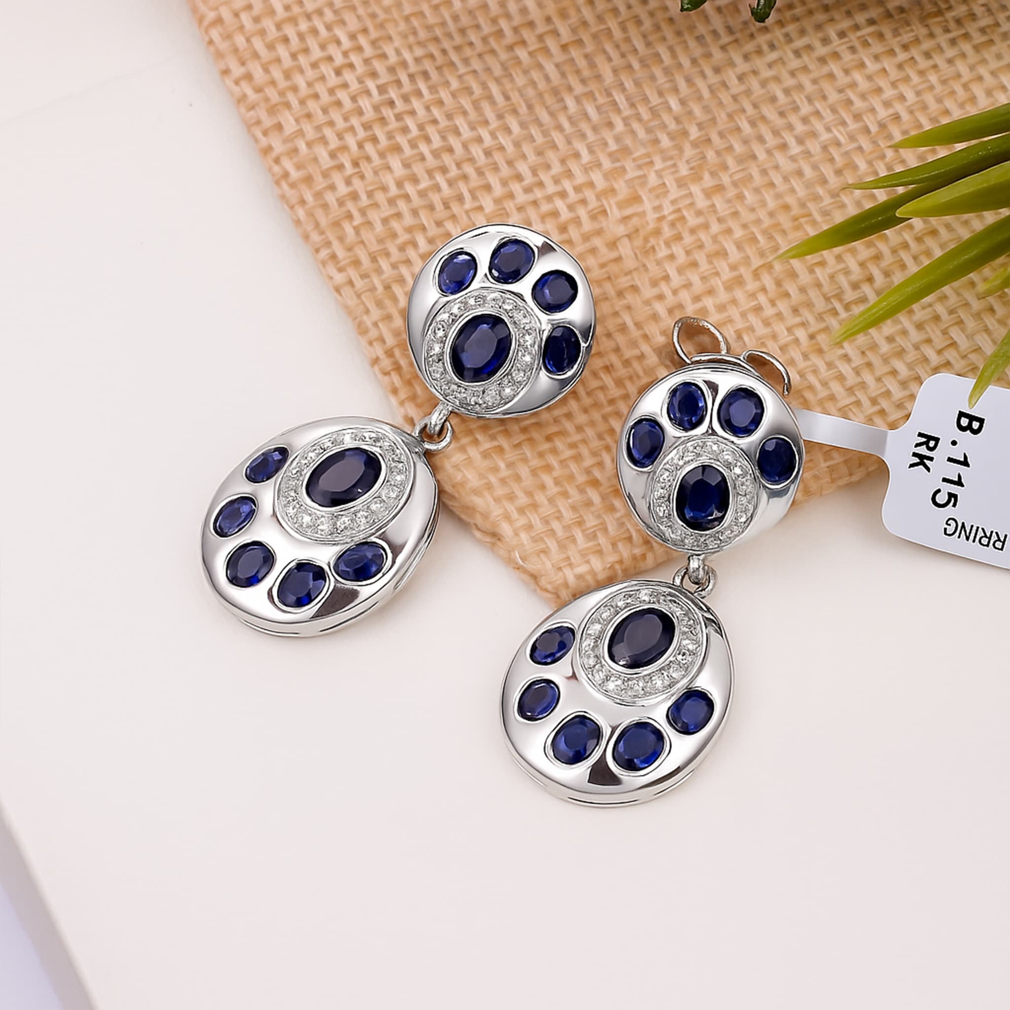 Royal Sapphire Drop Earrings