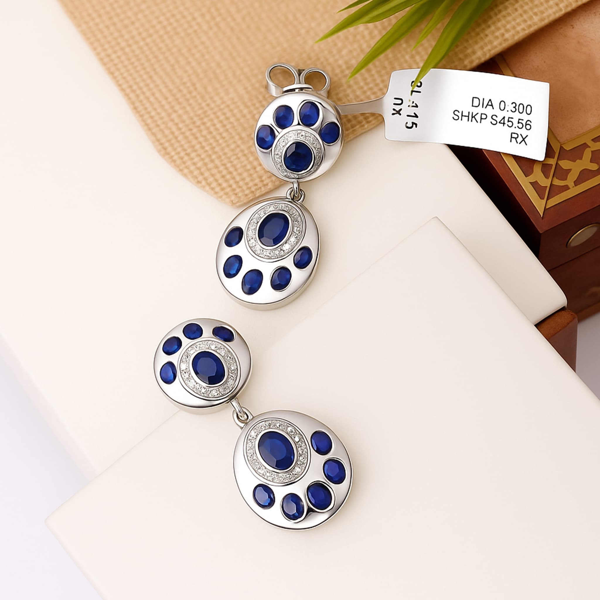 Royal Sapphire Drop Earrings