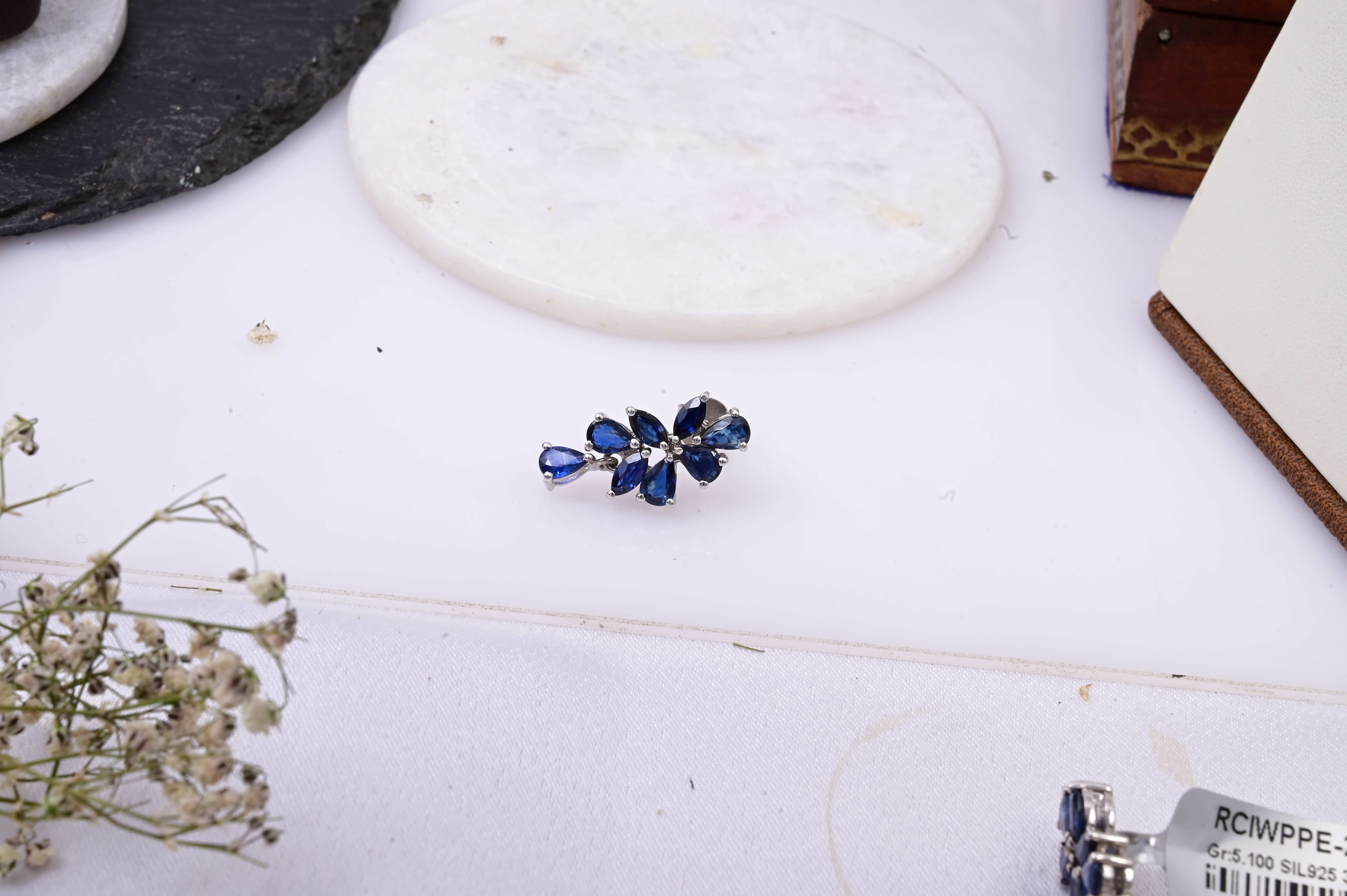 Royal Bloom Sapphire Earrings