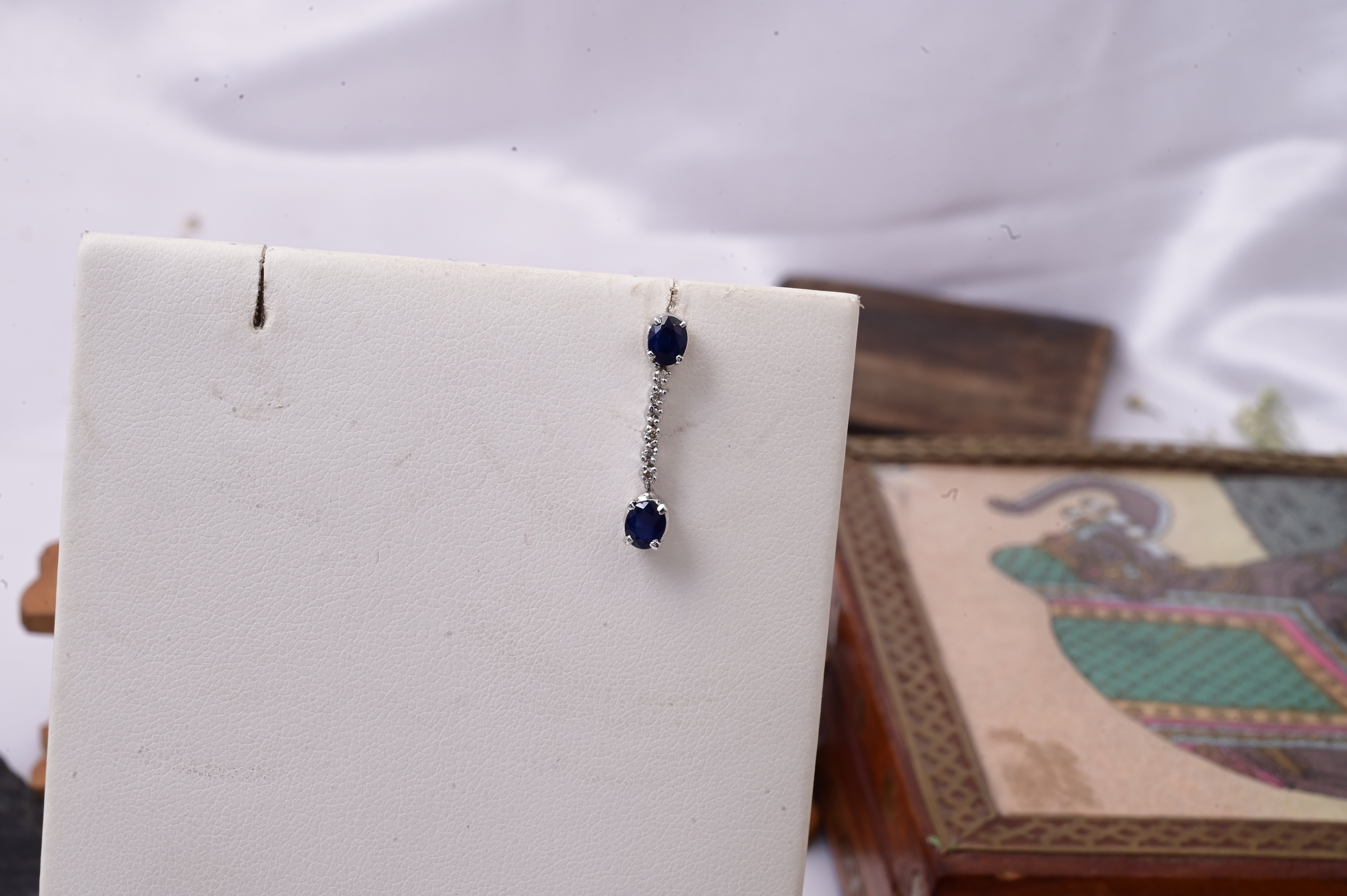 Midnight Sapphire Diamond Drops