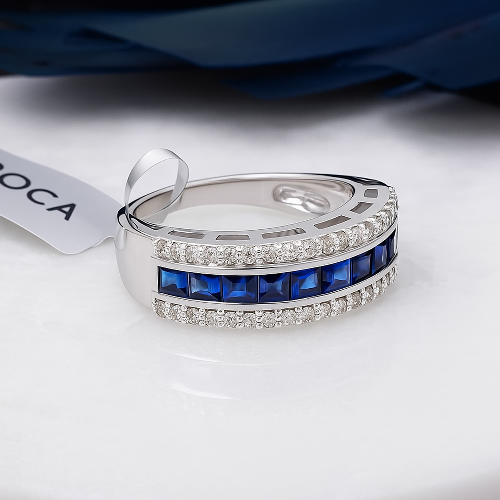 Royal Sapphire Channel Band Ring alternate view