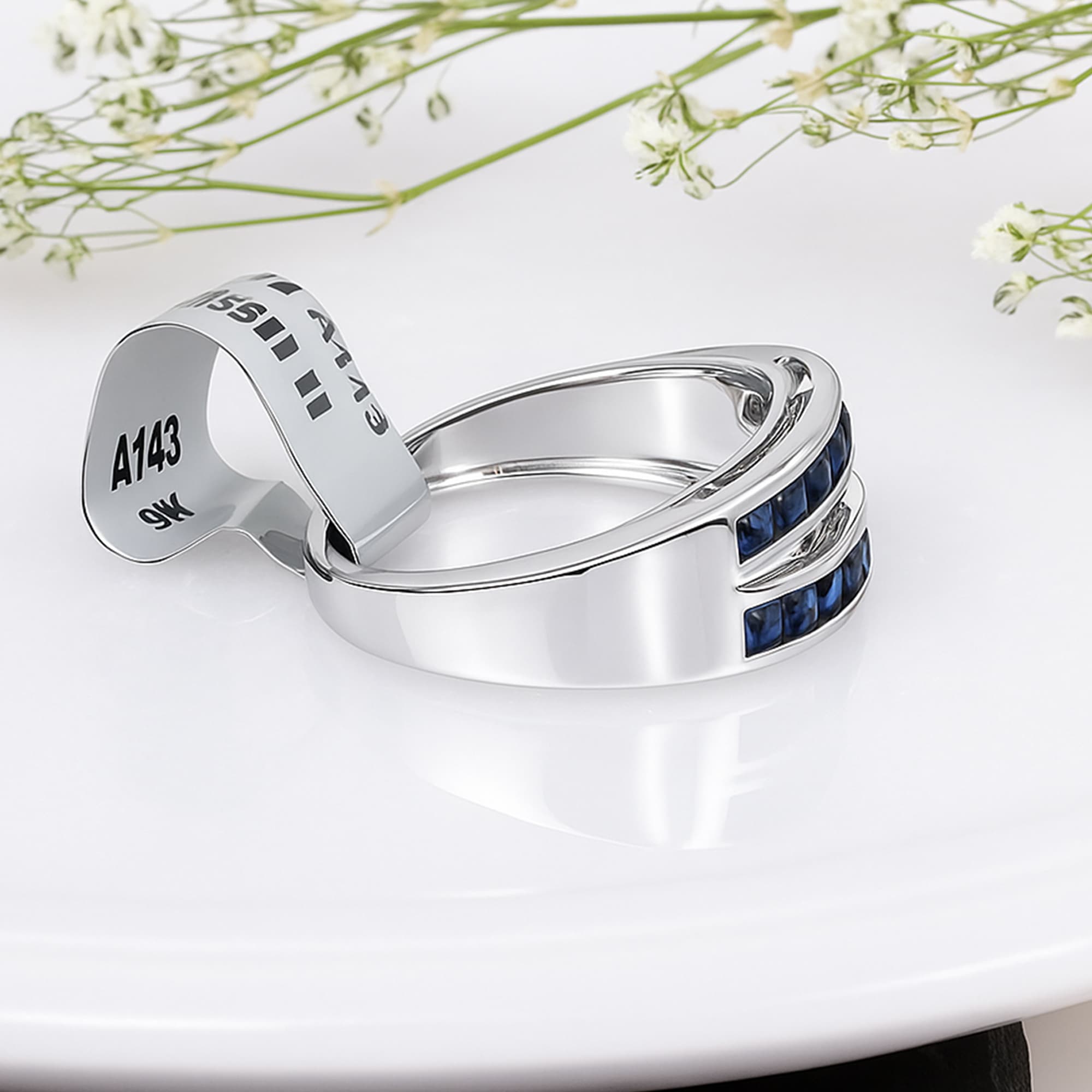 Royal Sapphire Link Ring