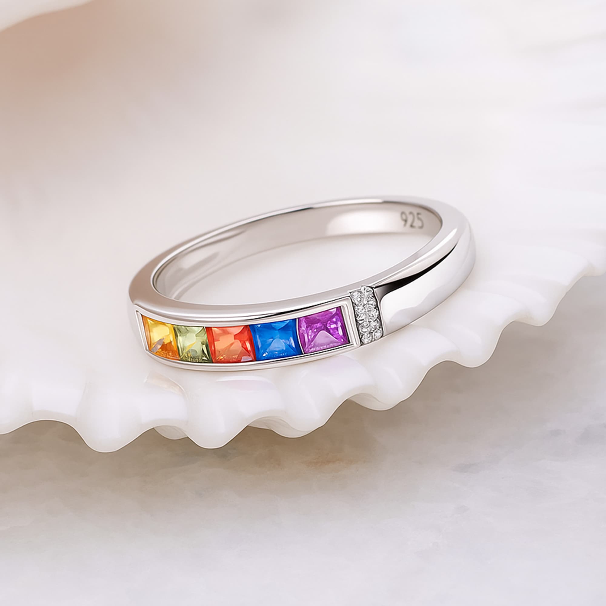 Spectrum Sapphire Band Ring