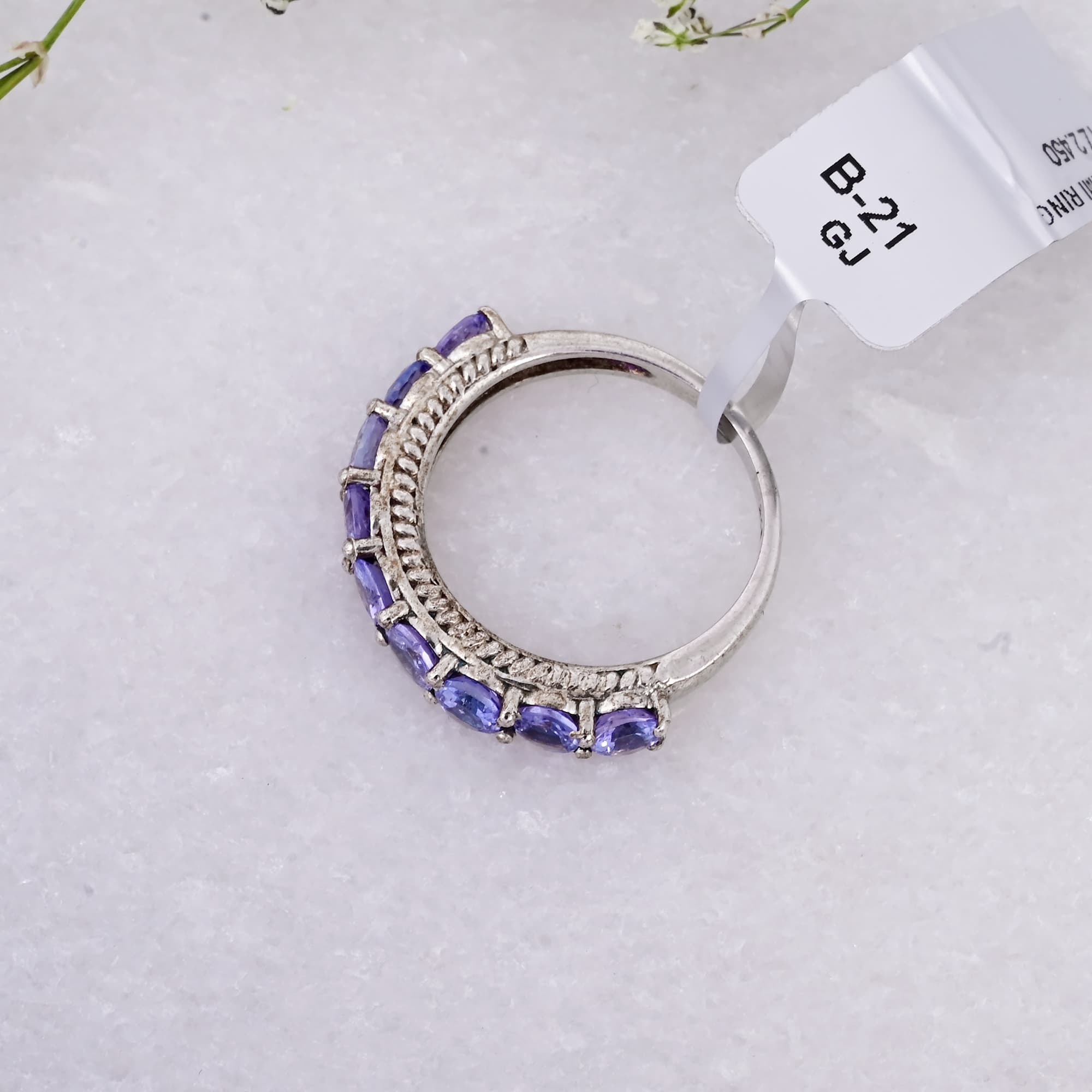 Twilight Tanzanite Eternity Ring alternate view