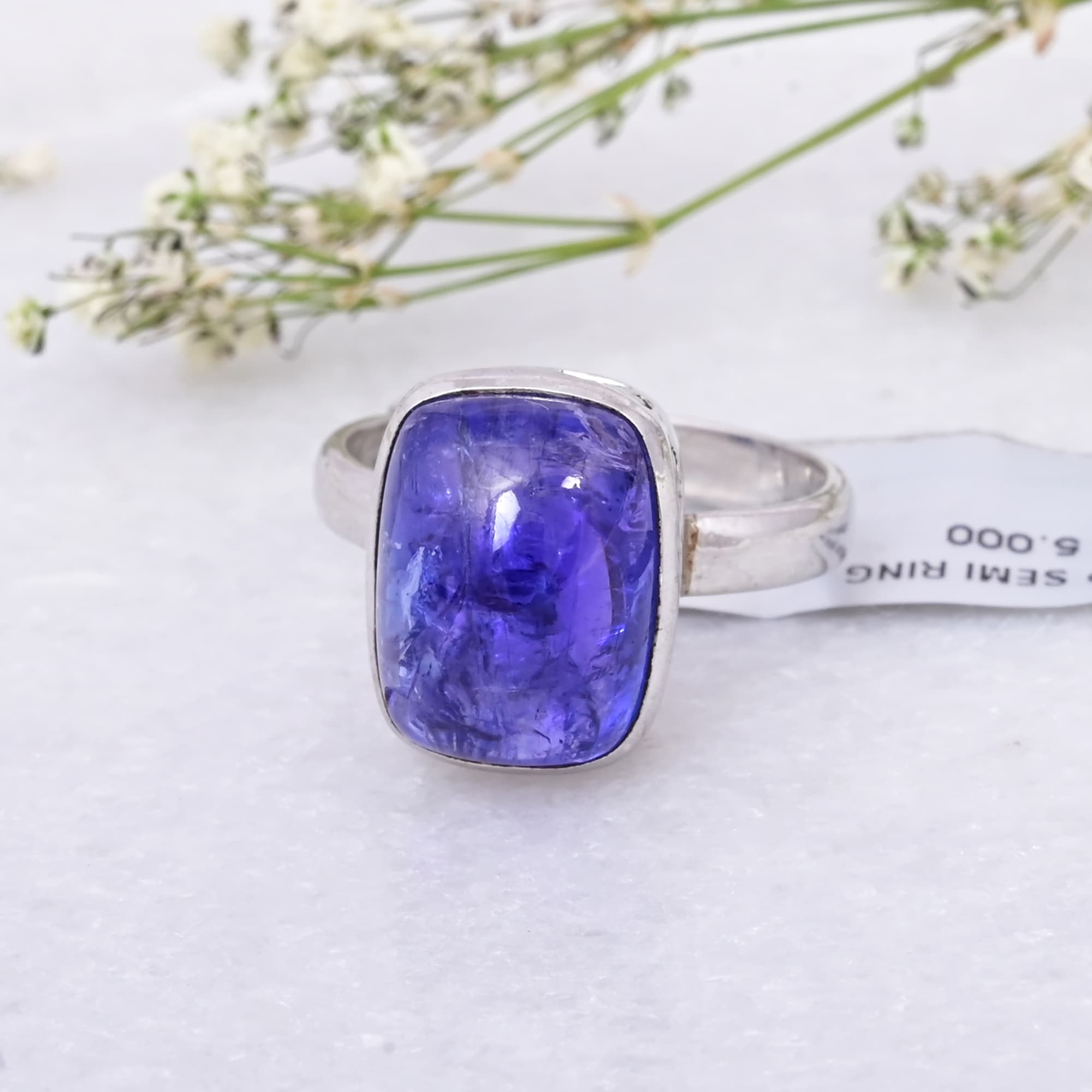 Royal Cushion Tanzanite Ring