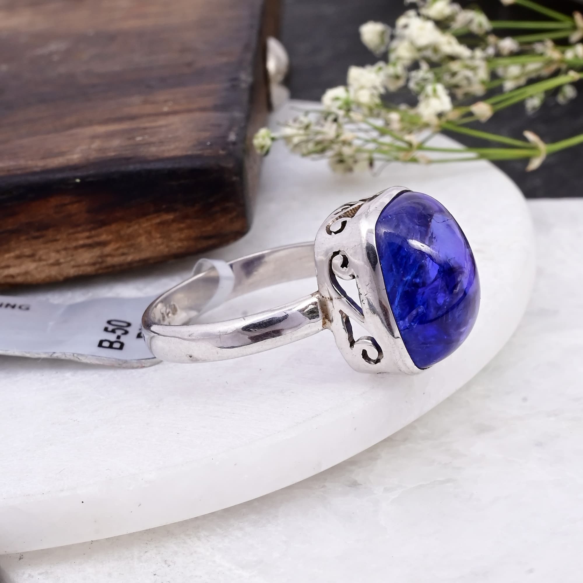 Royal Cushion Tanzanite Ring