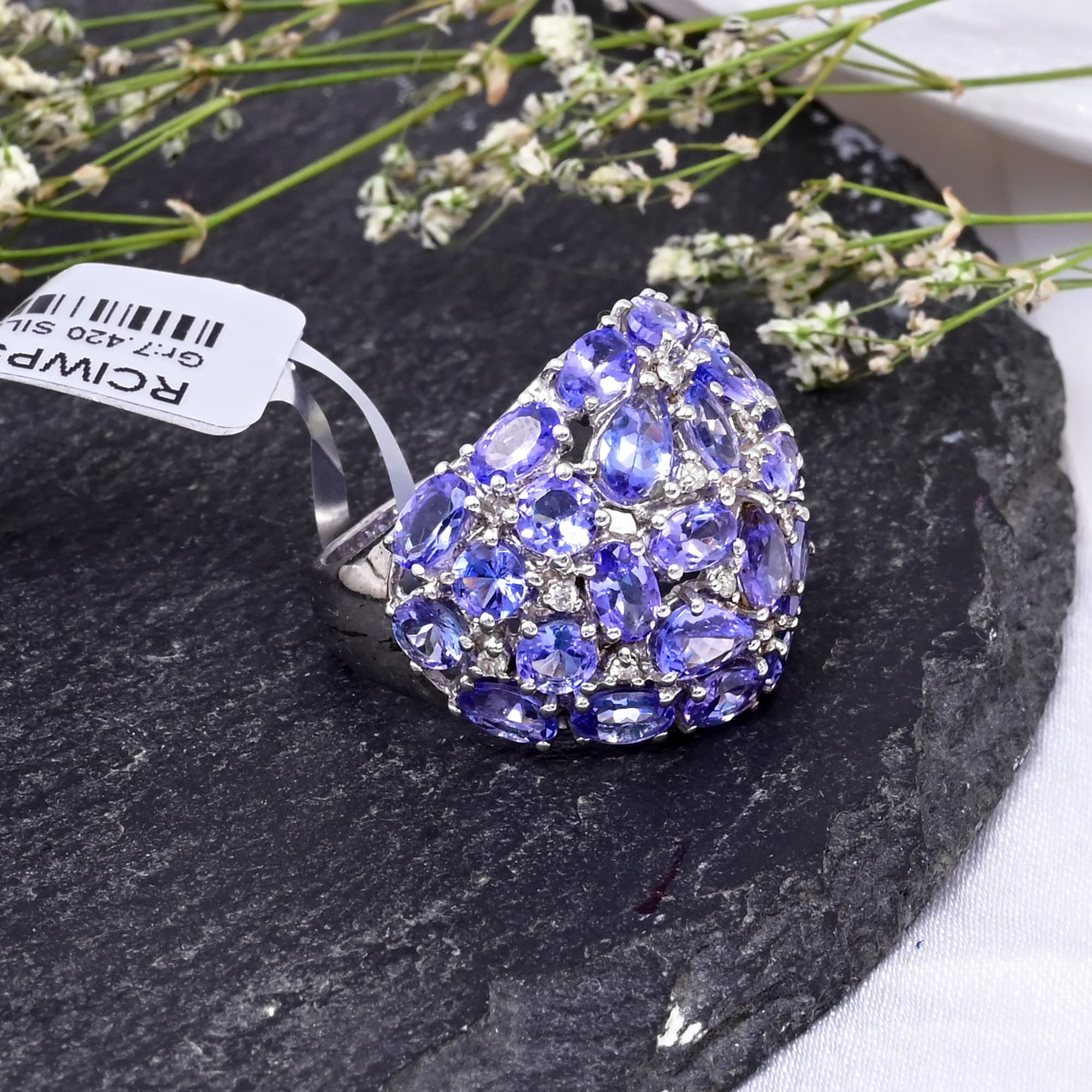 Imperial Tanzanite Dome Ring