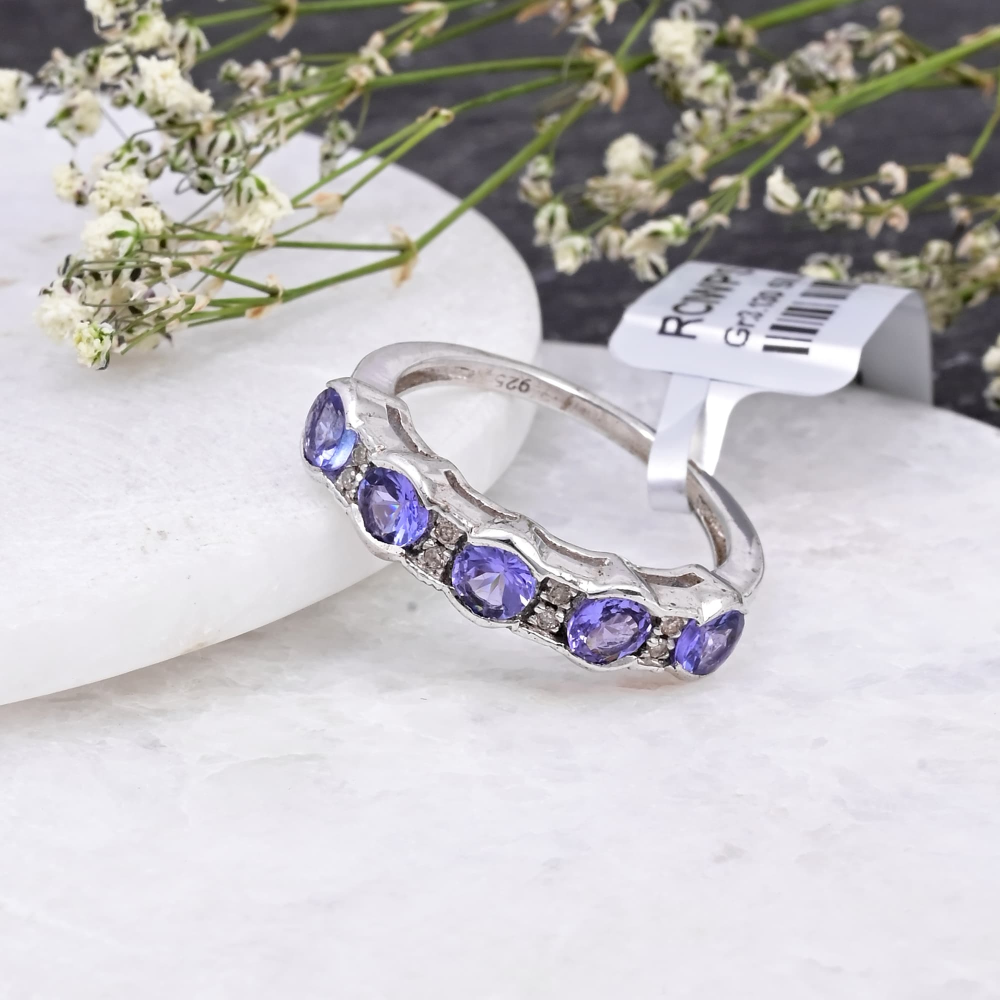 Celestial Tanzanite Eternity Ring alternate view