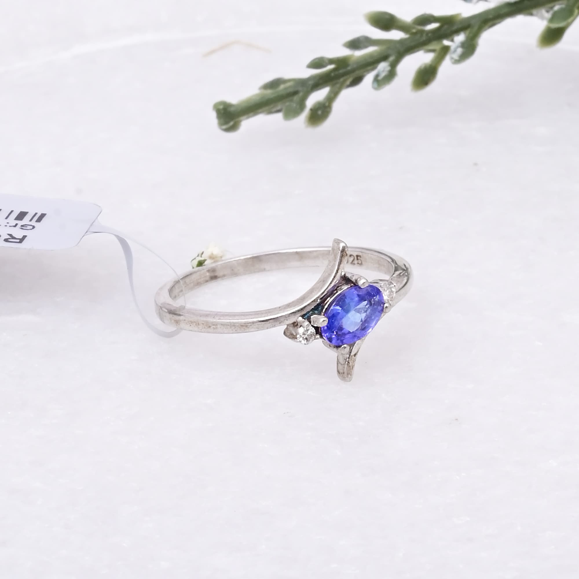 Twilight Tanzanite Twist Ring alternate view