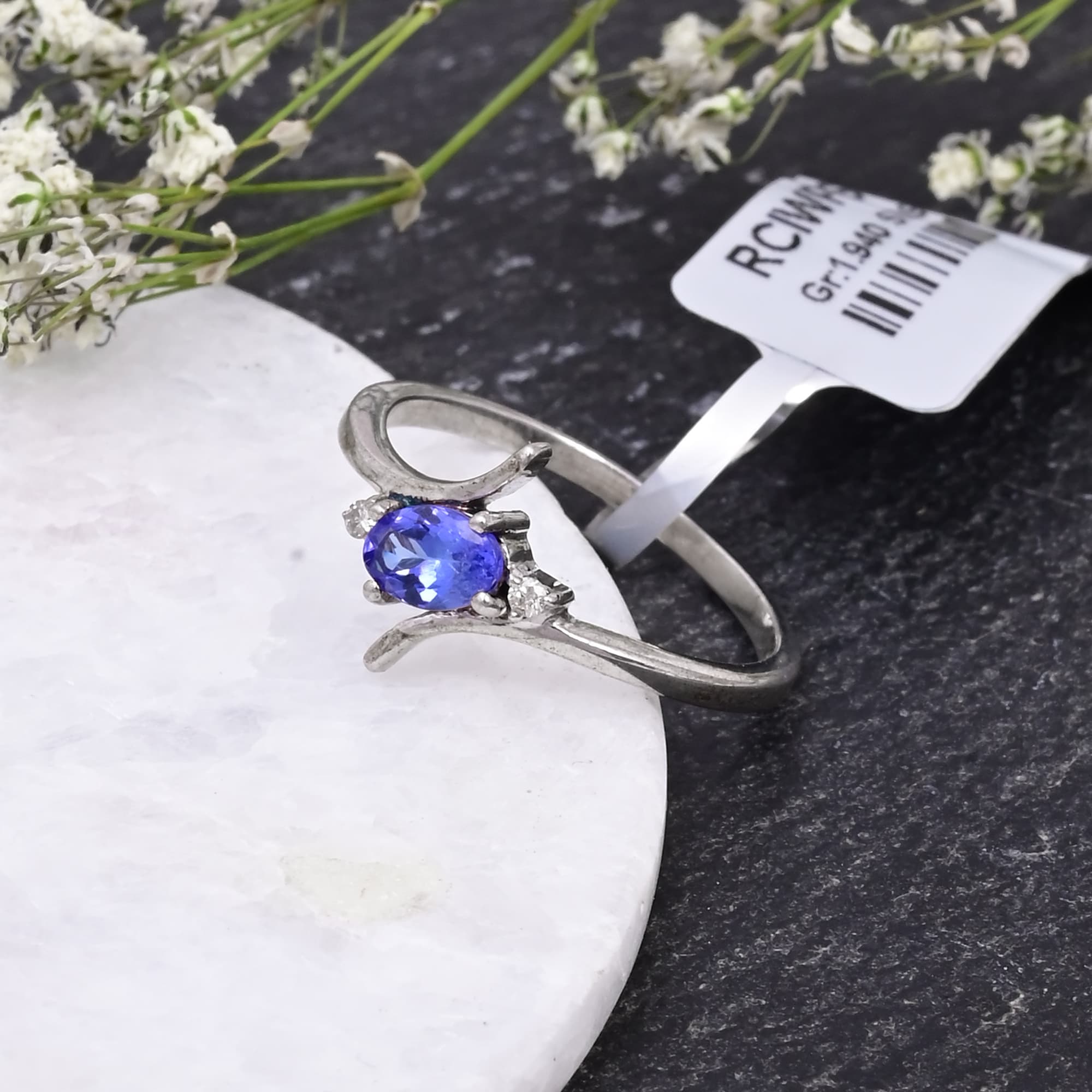 Twilight Tanzanite Twist Ring
