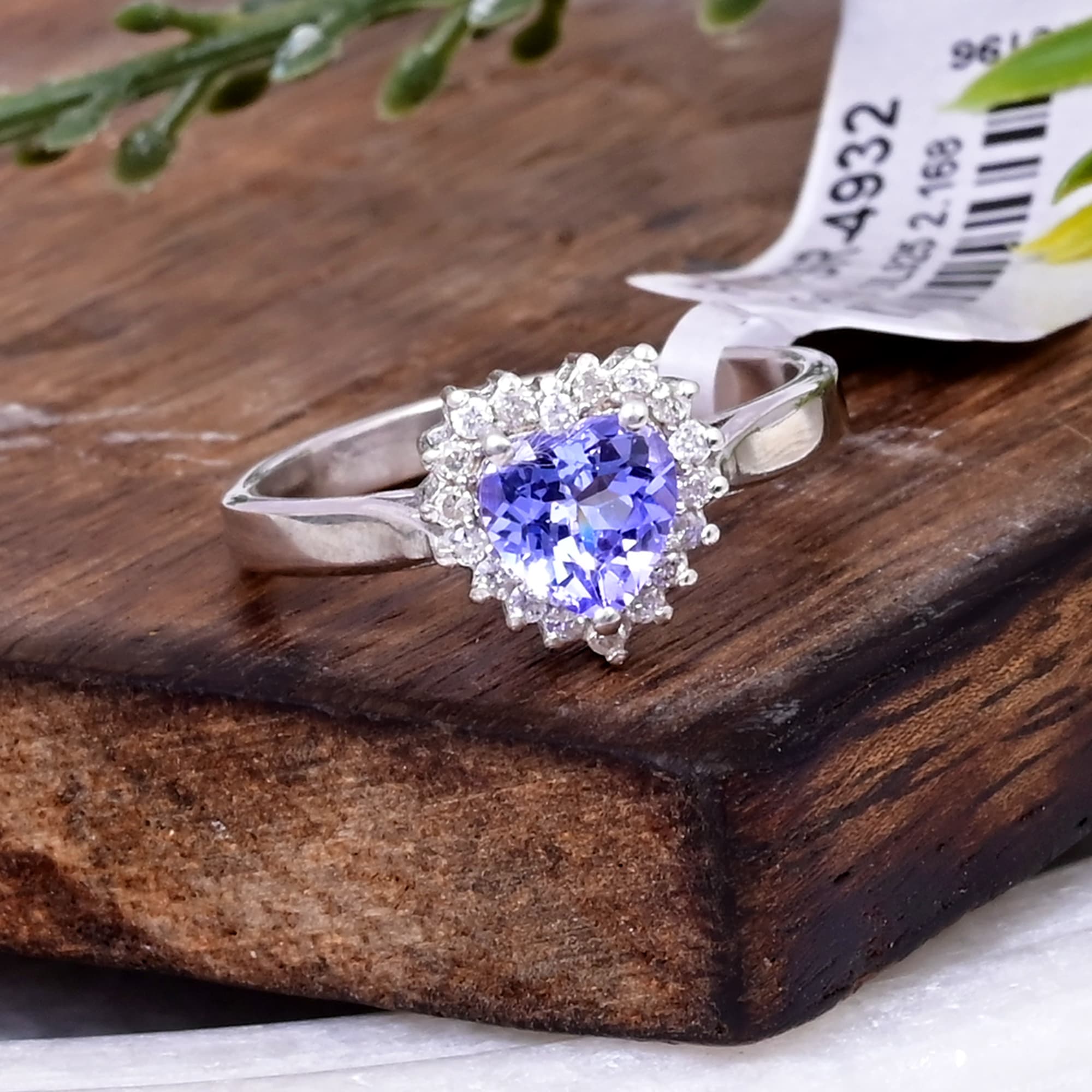 Celestial Heart Tanzanite Ring