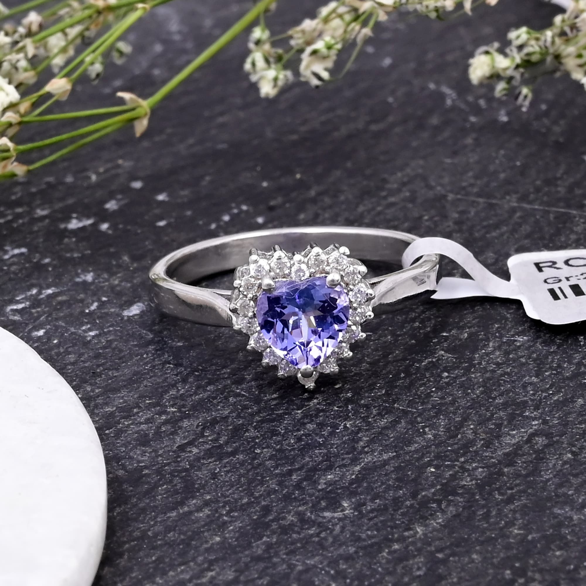 Celestial Heart Tanzanite Ring alternate view