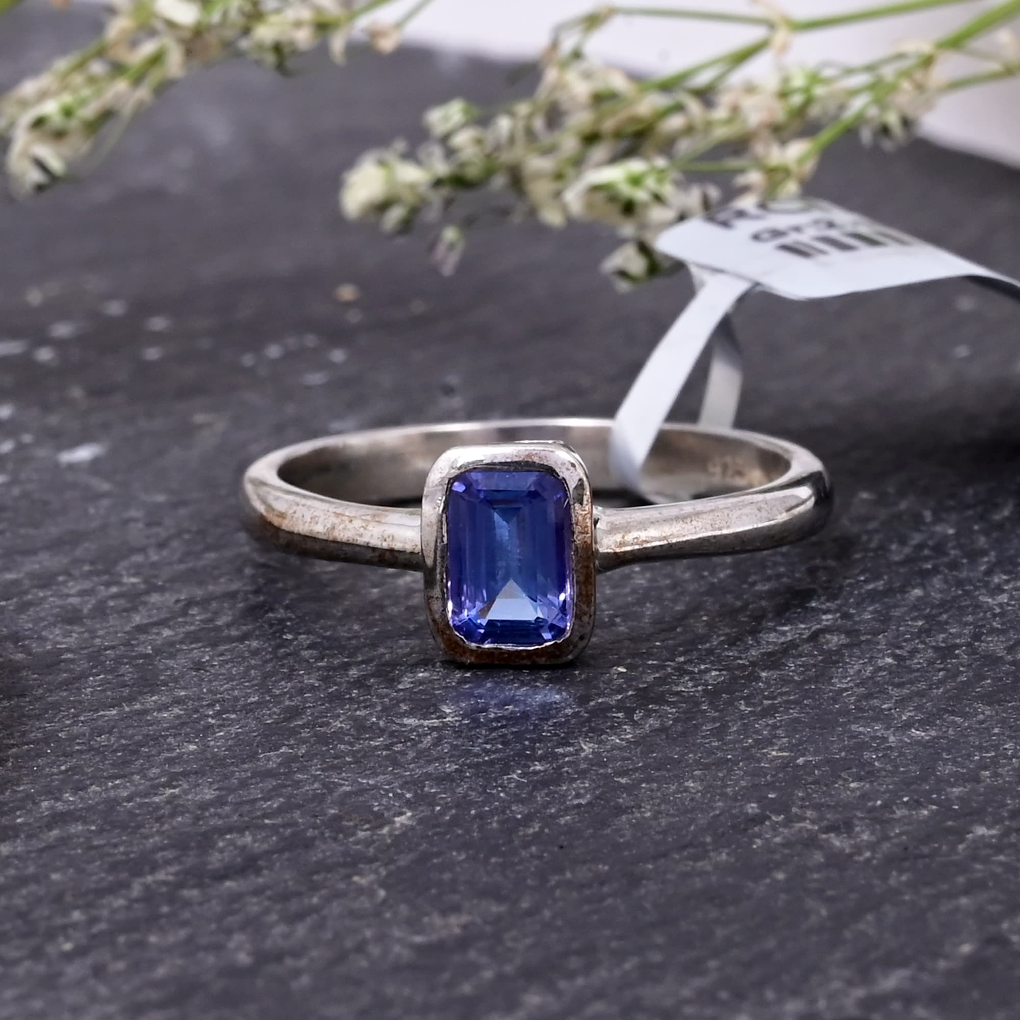 Vintage Aura Tanzanite Ring