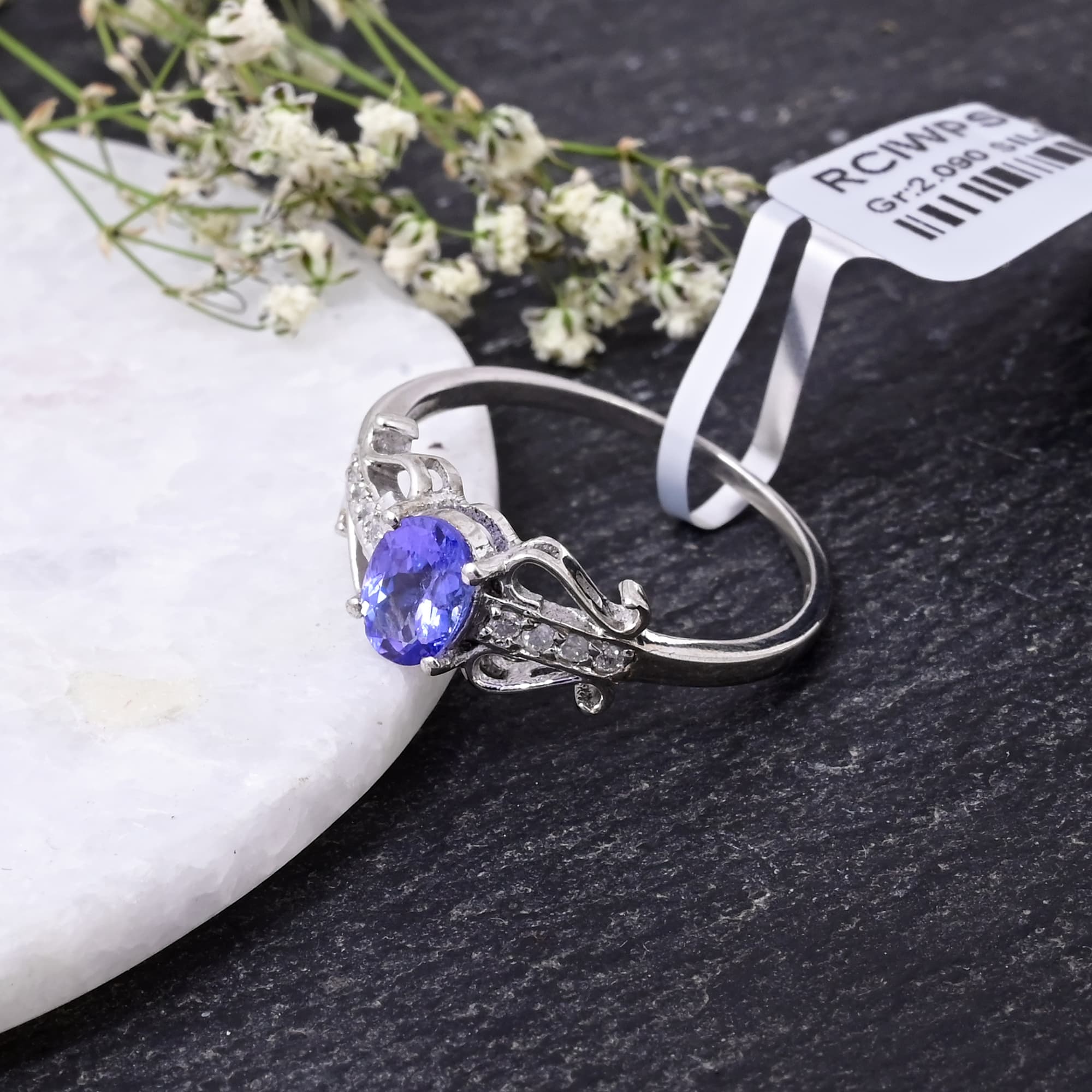 Ethereal Vine Tanzanite Ring