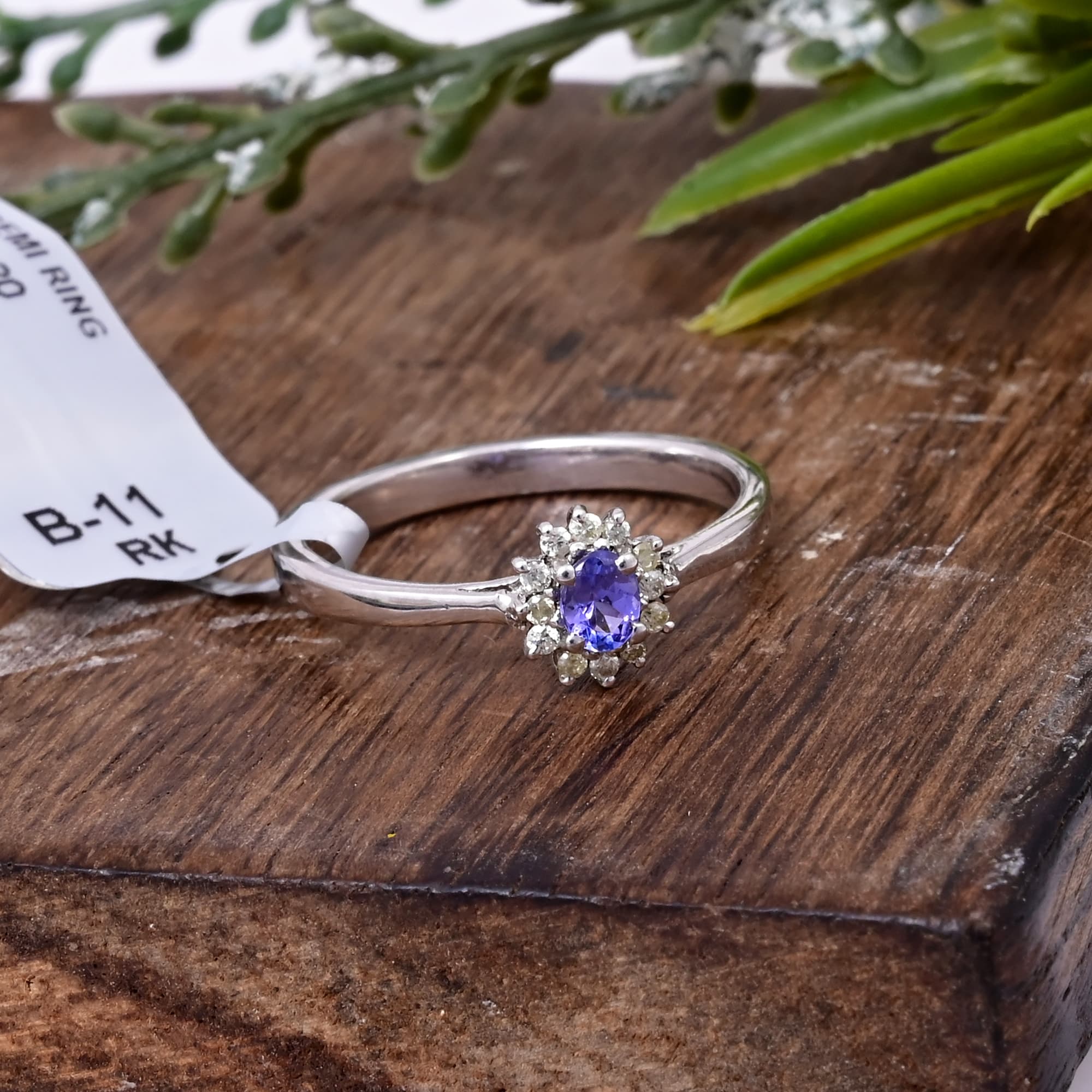 Twilight Bloom Tanzanite Ring