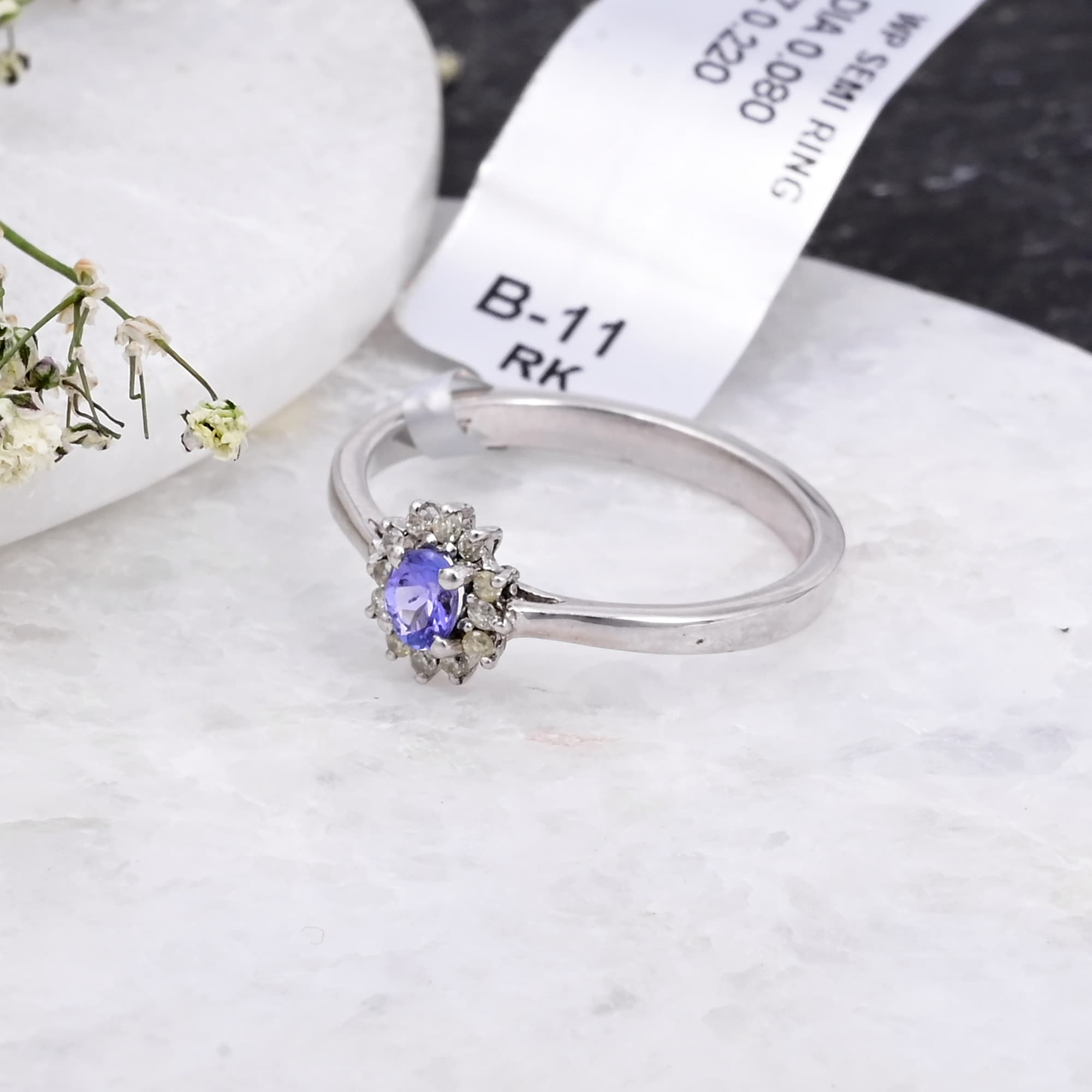 Twilight Bloom Tanzanite Ring alternate view