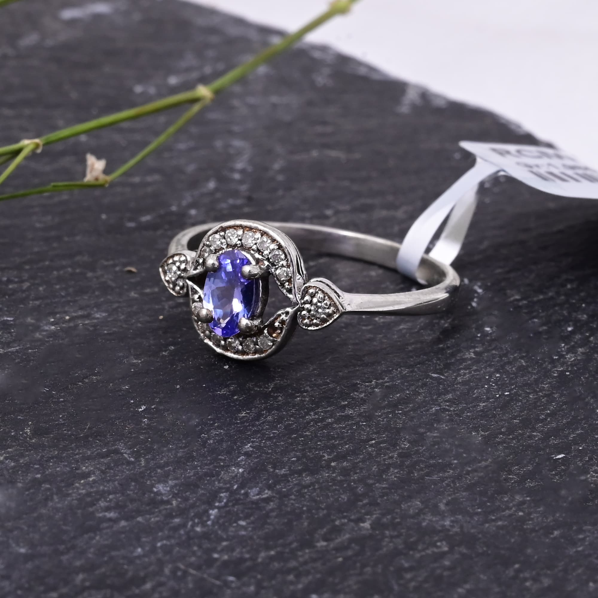 Celestial Heart Tanzanite Ring