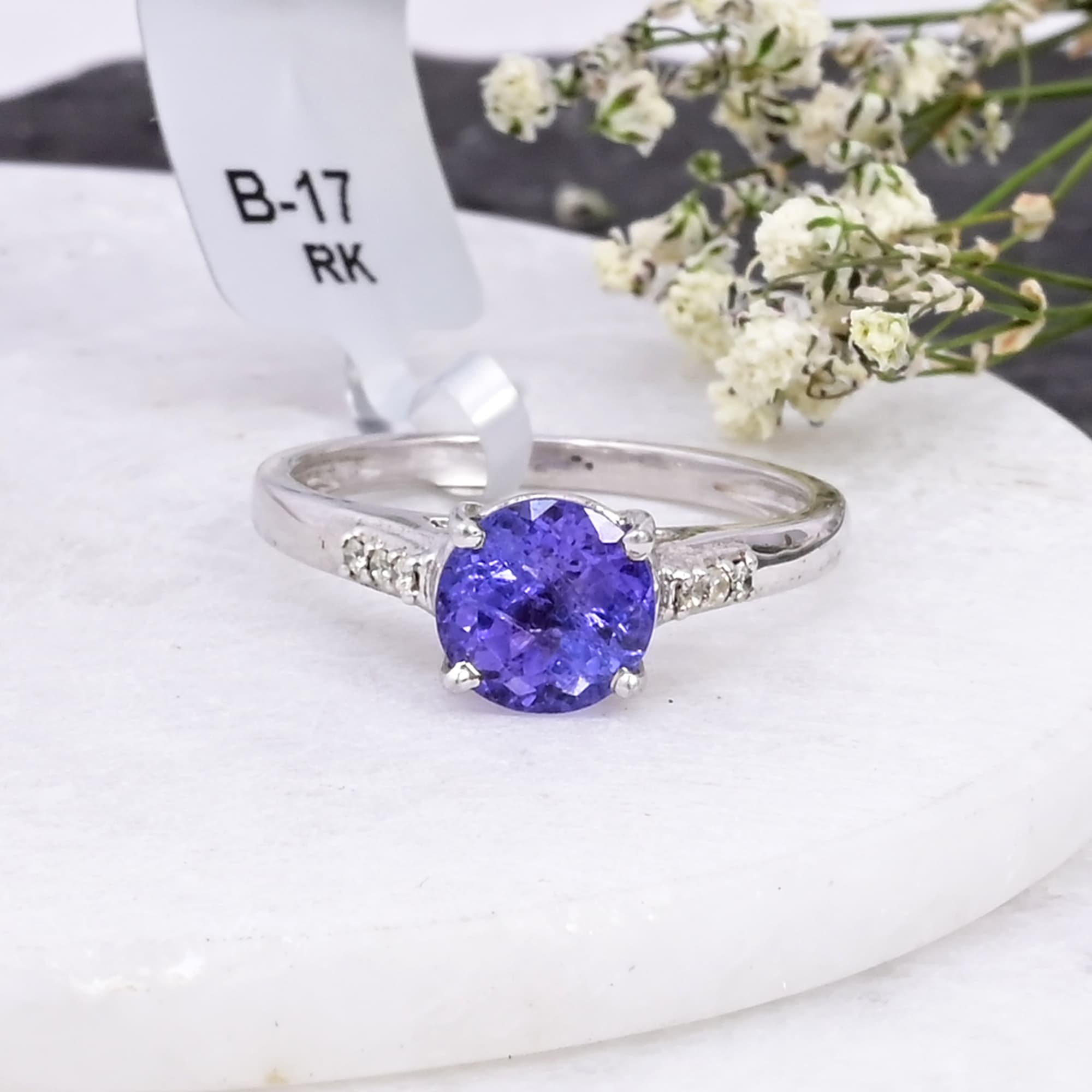 Royal Crown Tanzanite Solitaire Ring alternate view