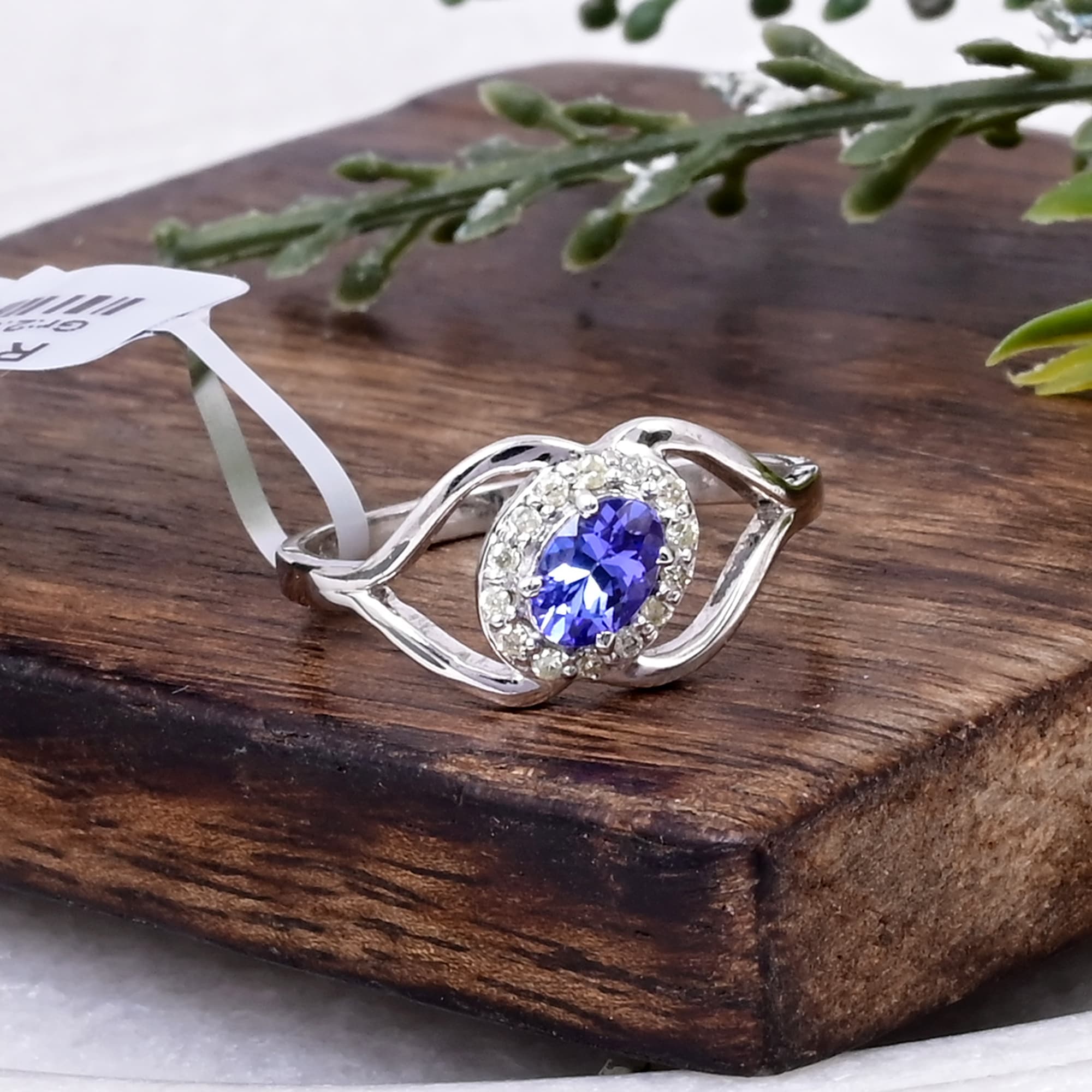 Celestial Wave Tanzanite Ring