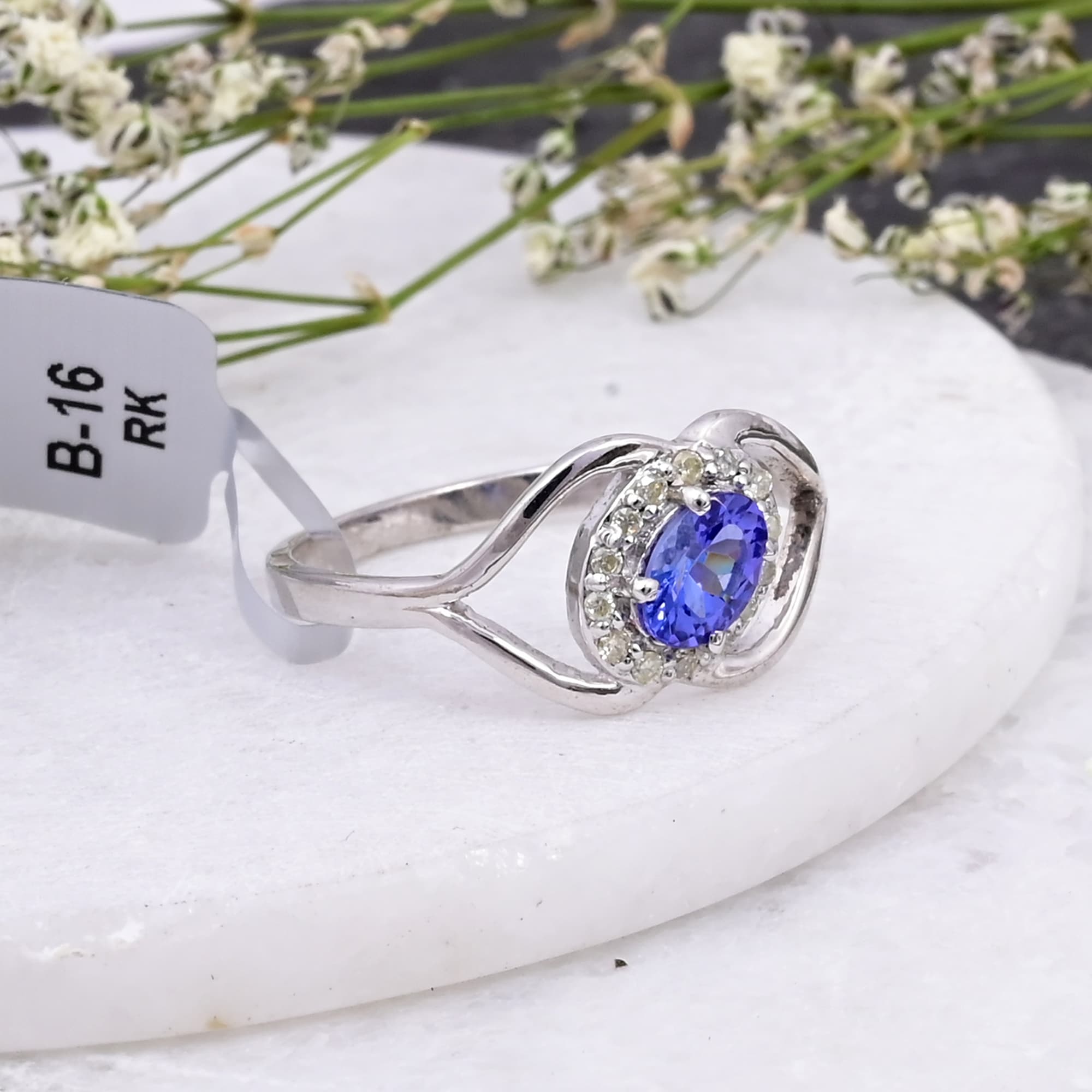 Celestial Wave Tanzanite Ring alternate view