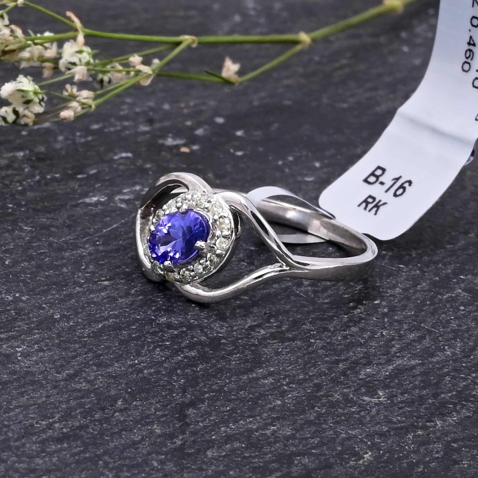 Celestial Wave Tanzanite Ring