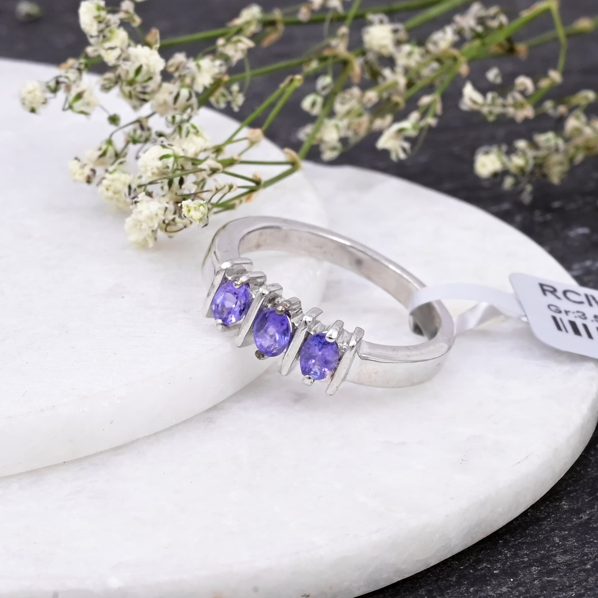 Trinity Tanzanite Ring